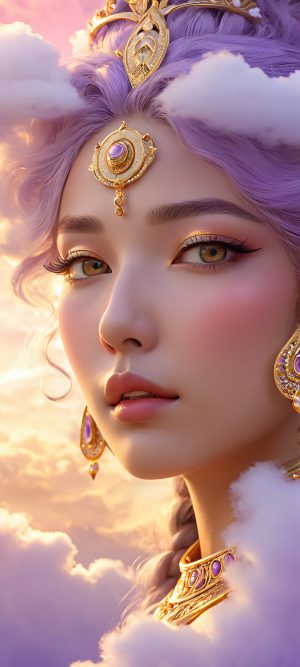 goddess in the clouds