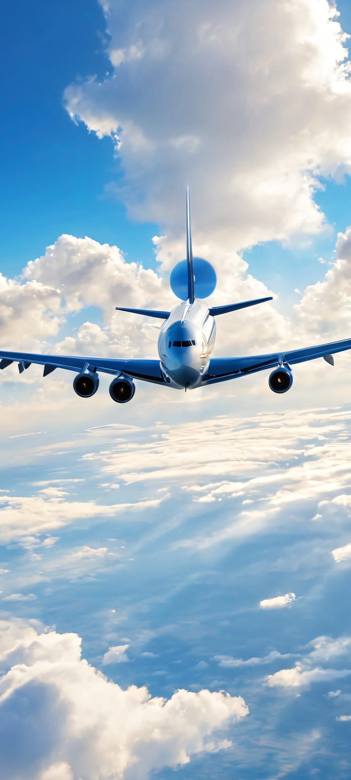 A serene golden cloudscape for your iPhone or Android home screen, perfect for nature lovers