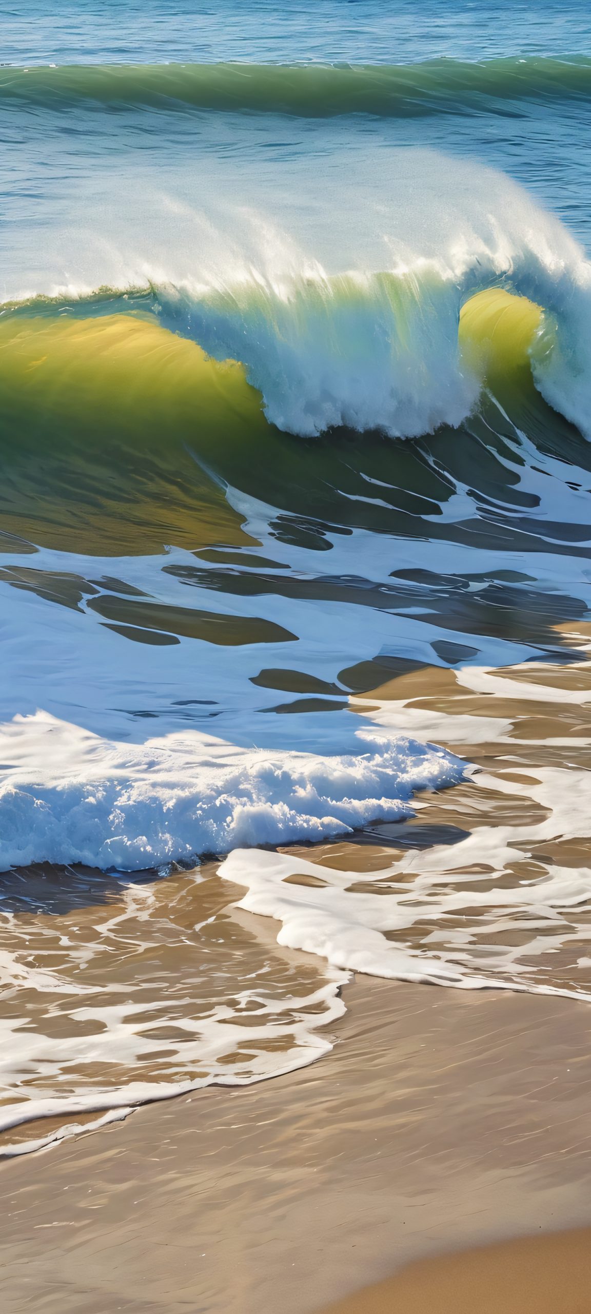 Beautiful waves and coastal scenery for iPhone and Android, perfectly optimized for your mobile device