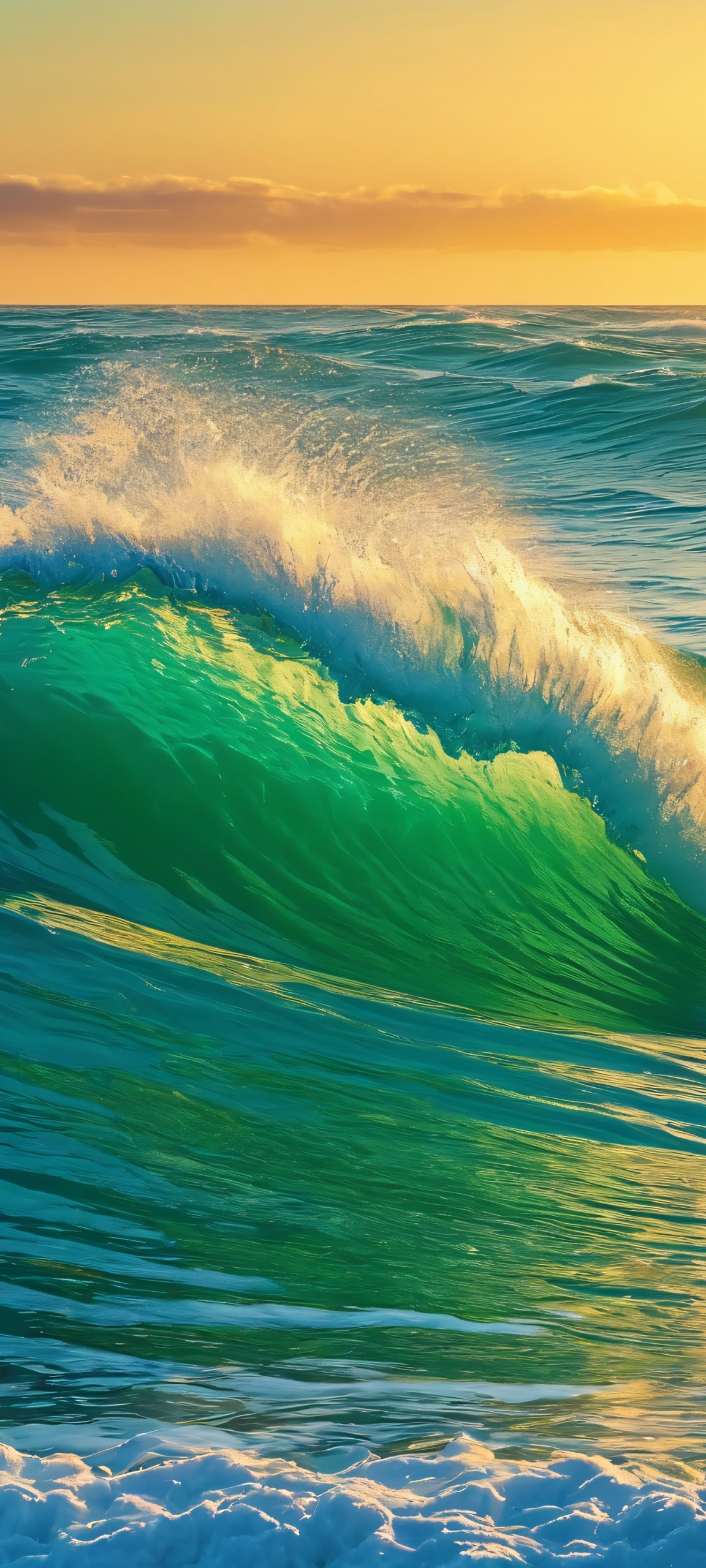 golden hour ocean waves 1 scaled