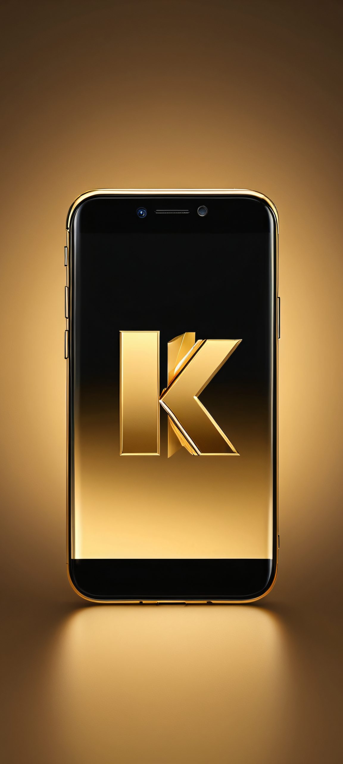 golden minimalism mobile wallpaper scaled