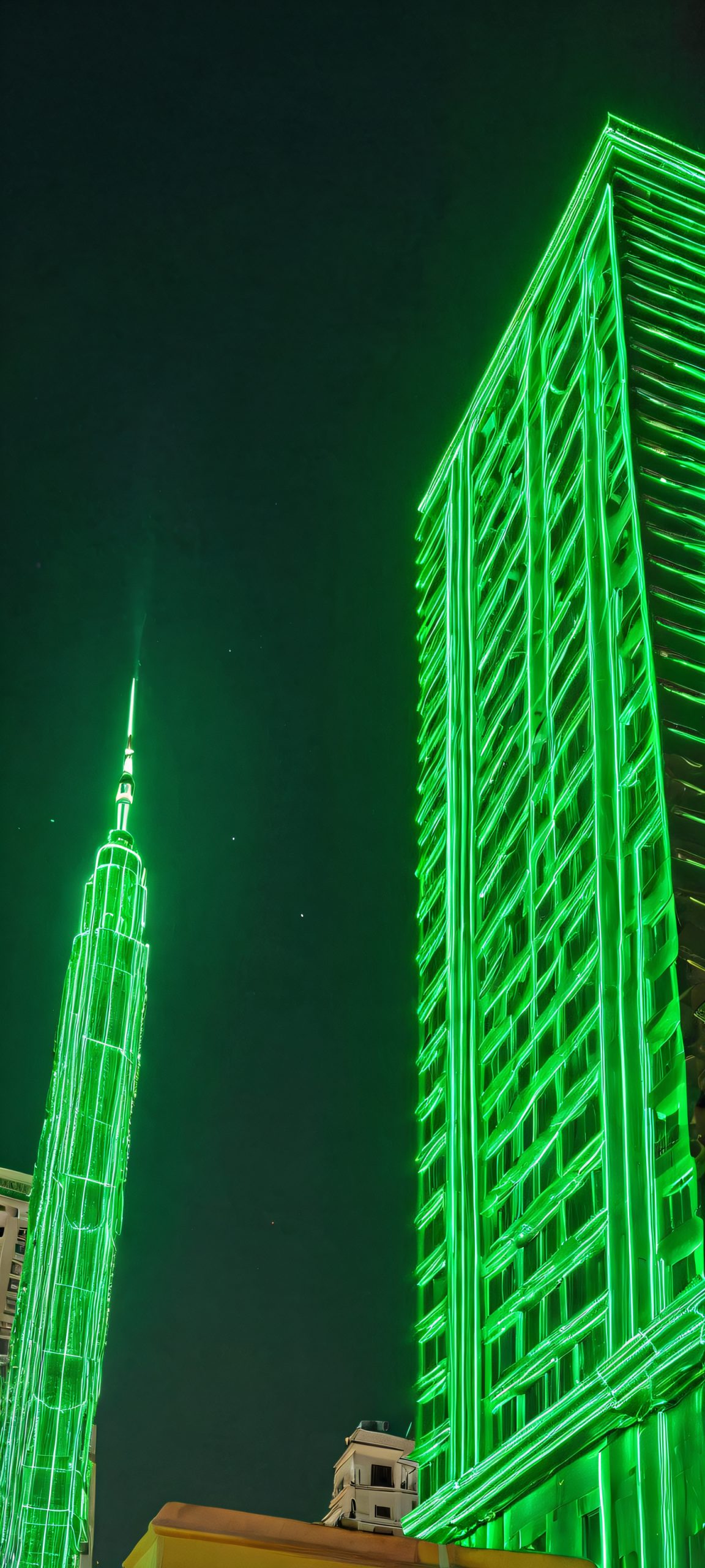 green light masterpiece night cityscape landscape scaled