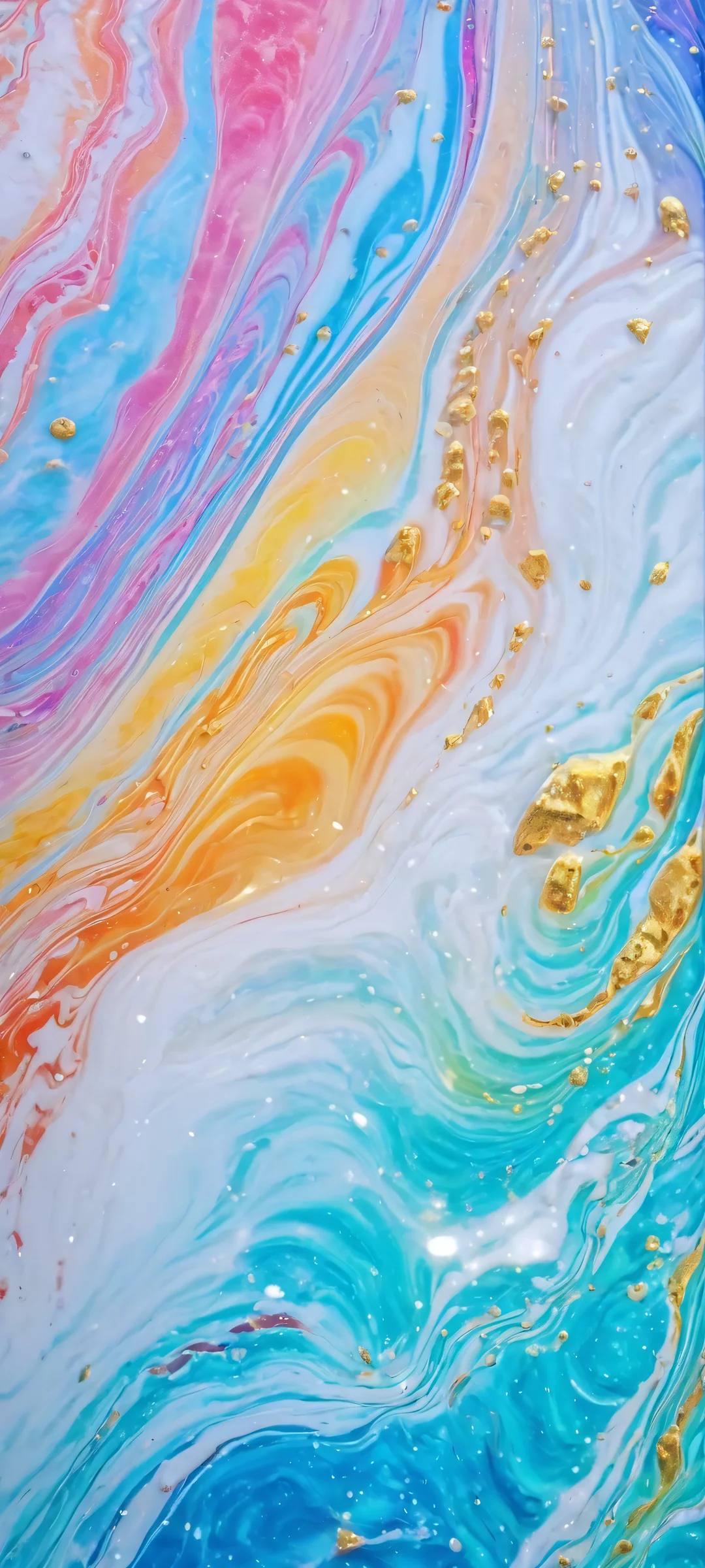 Illuminated Marble Oceanscape 2K Mobile Background Beautifully rendered marble ocean scene for iPhone and Android devices.