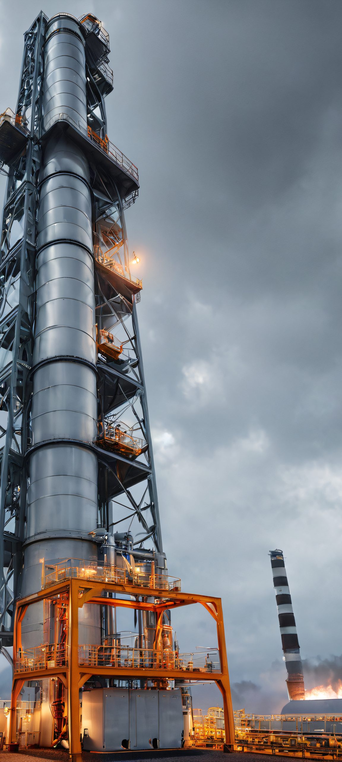 Breathtaking computer industrial scene for iPhone/Android wallpapers