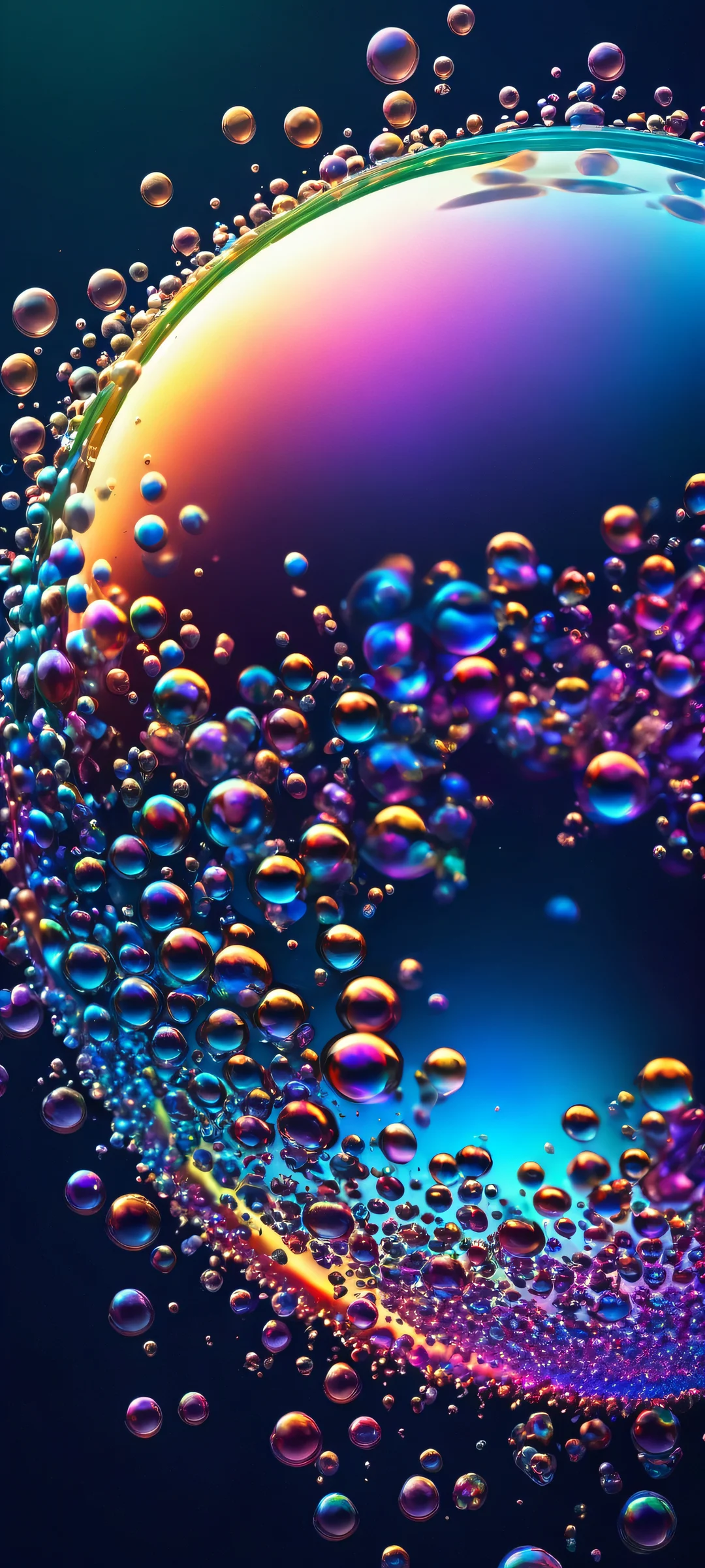 A stunning iridescent bubble artwork for iPhone and Android devices. Perfectly optimized for your mobile home screen.