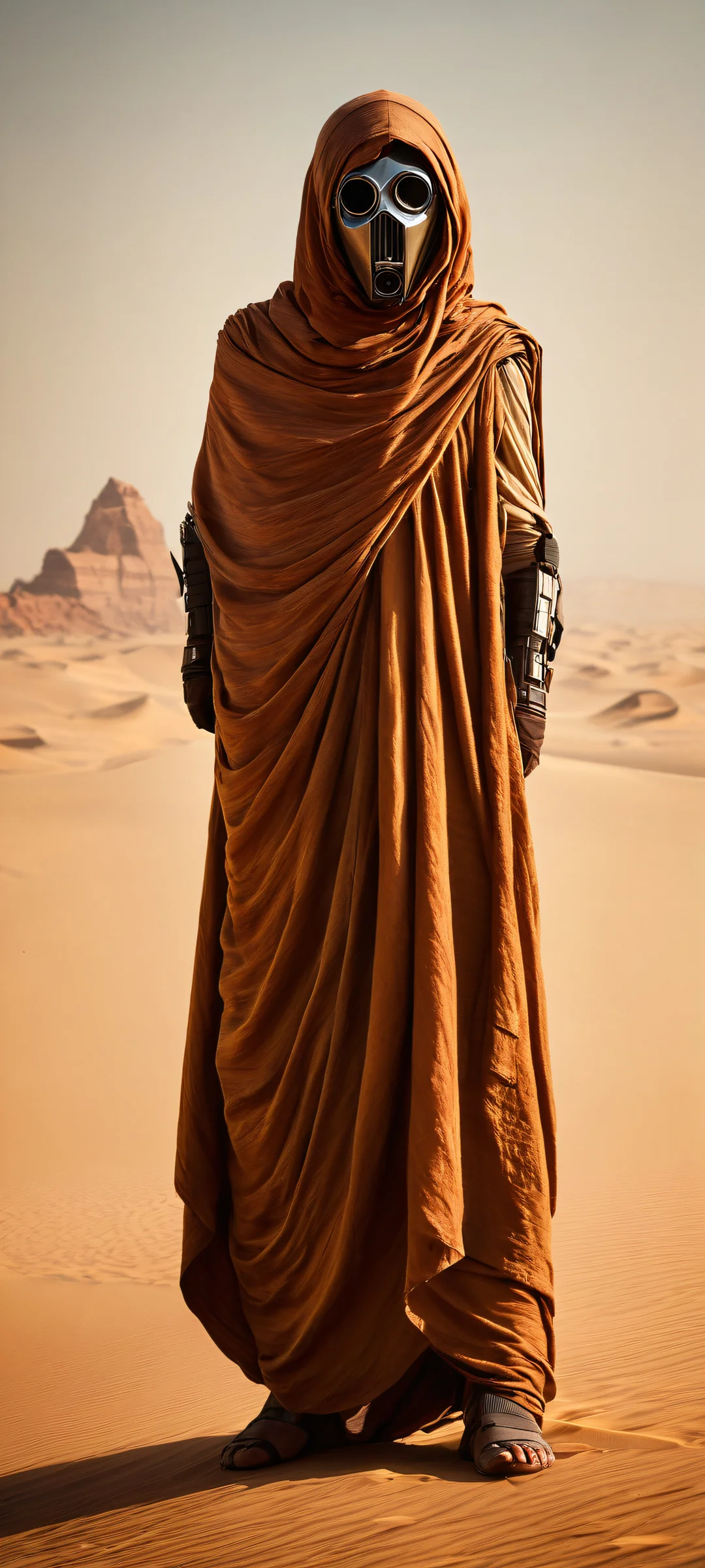 Beautiful Jawas amidst a wavy, metallic backdrop on your iPhone/Android screen.