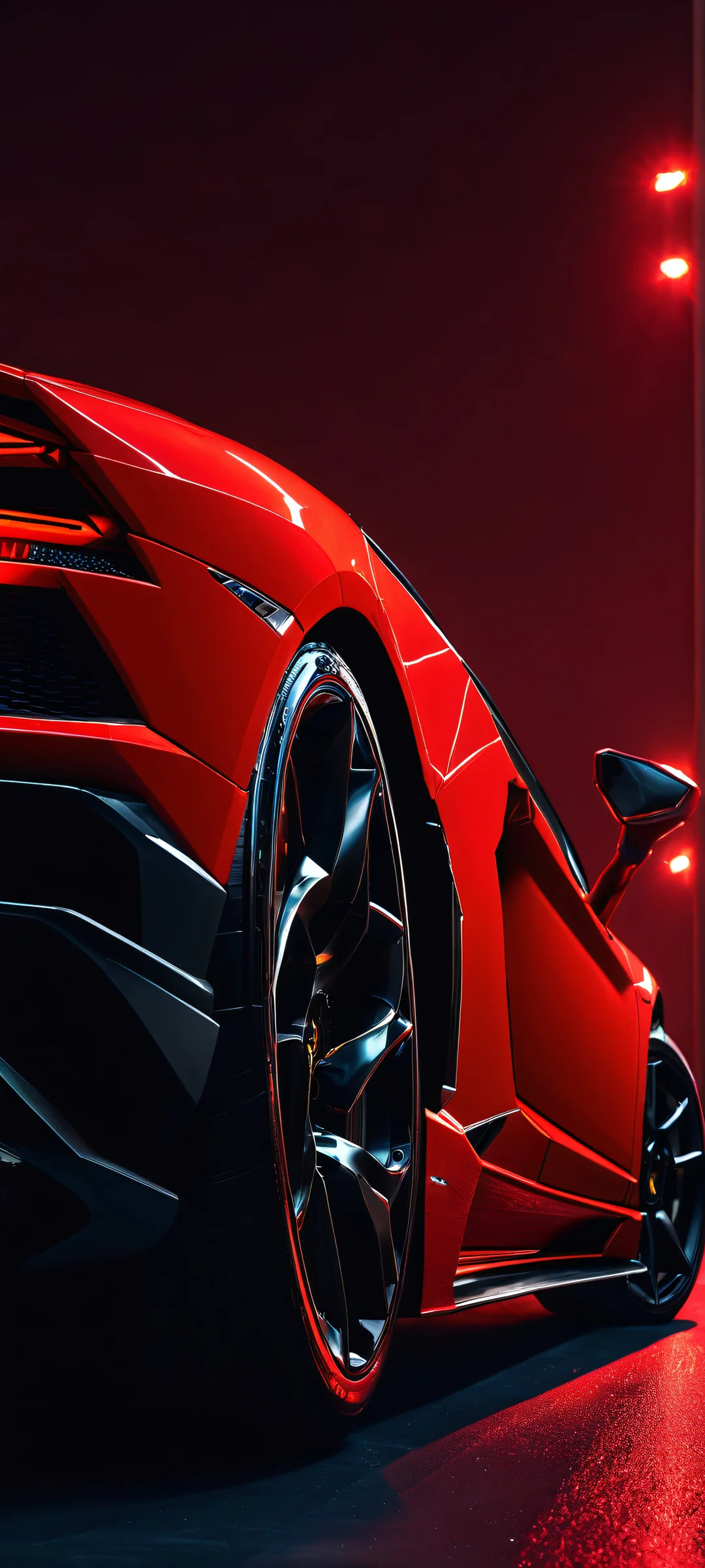 Lamborghini Night Masterpiece 2K QHD Mobile Wallpaper A stunning side-lit Lamborghini image for iPhone and Android devices, perfectly optimized for your mobile home screen.