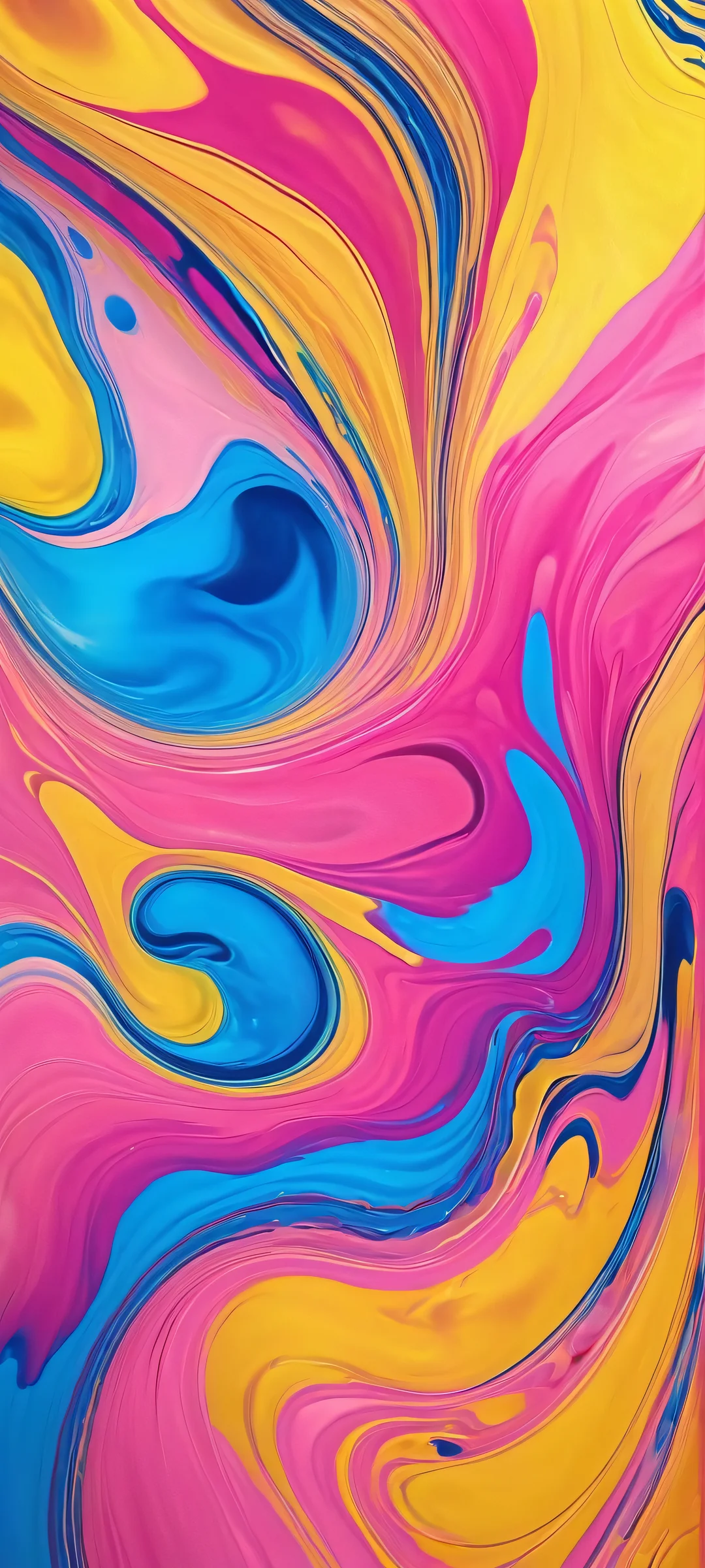 iPhone and Android users will love this stunning liquid bloom wallpaper featuring vibrant colorsphere and soft luminescence.