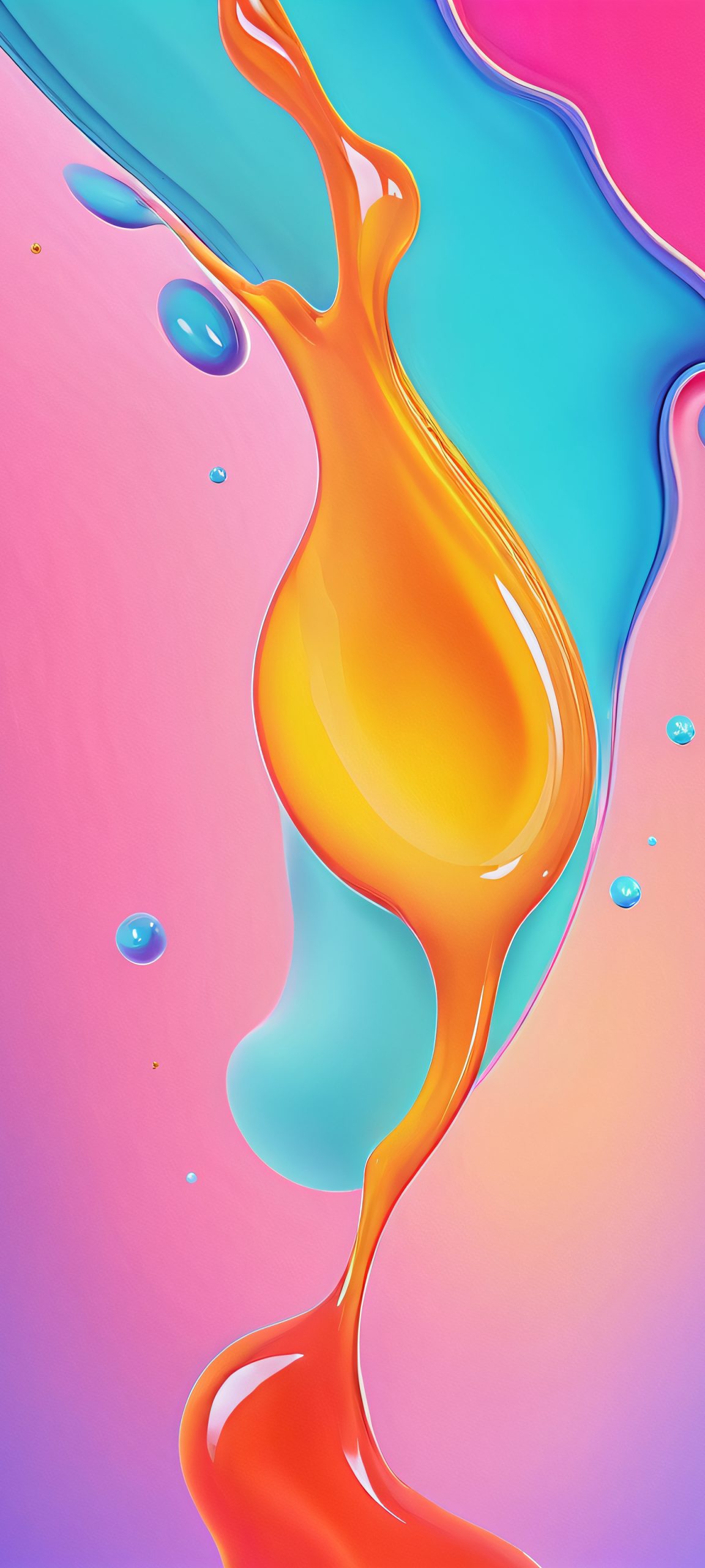A vibrant and abstract liquid laboratory design, perfectly optimized for iPhone, Samsung Galaxy, and Android home screens