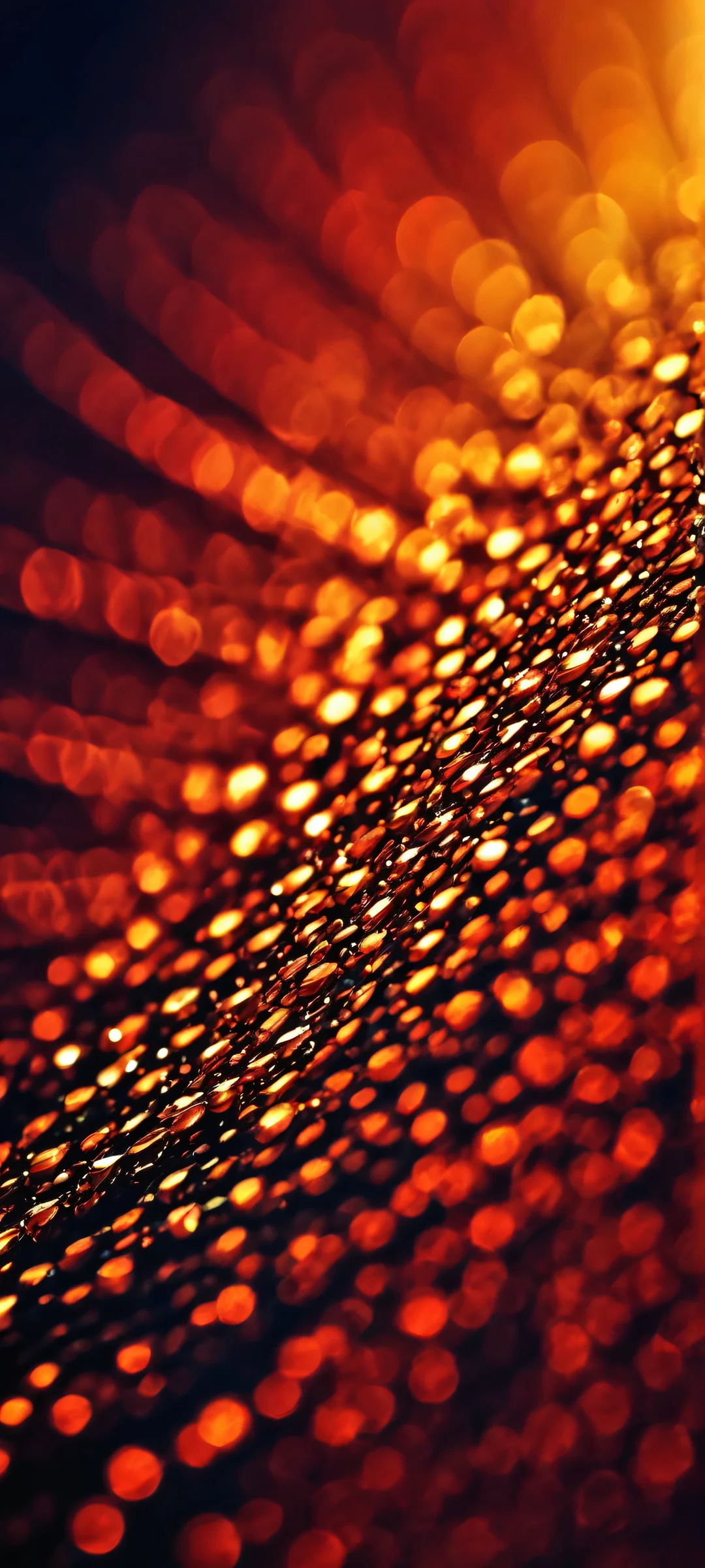 iPhone and Android smartphone background featuring Lora in a dark, macro high-key setting with metallic tones - #434A54 and #F7D2C4.