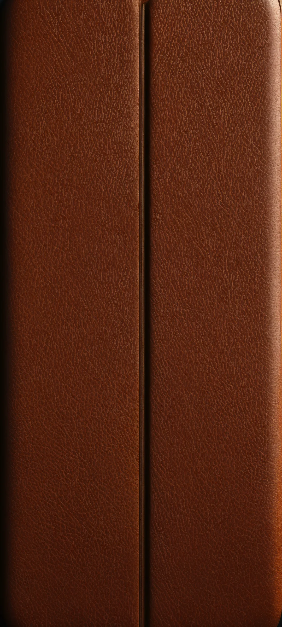 Luxury Leather Elegance QHD Smartphone Background iPhone and Android users, experience the opulence of leather texture with a deep brown and matte black gradient, perfectly optimized for your home screen.