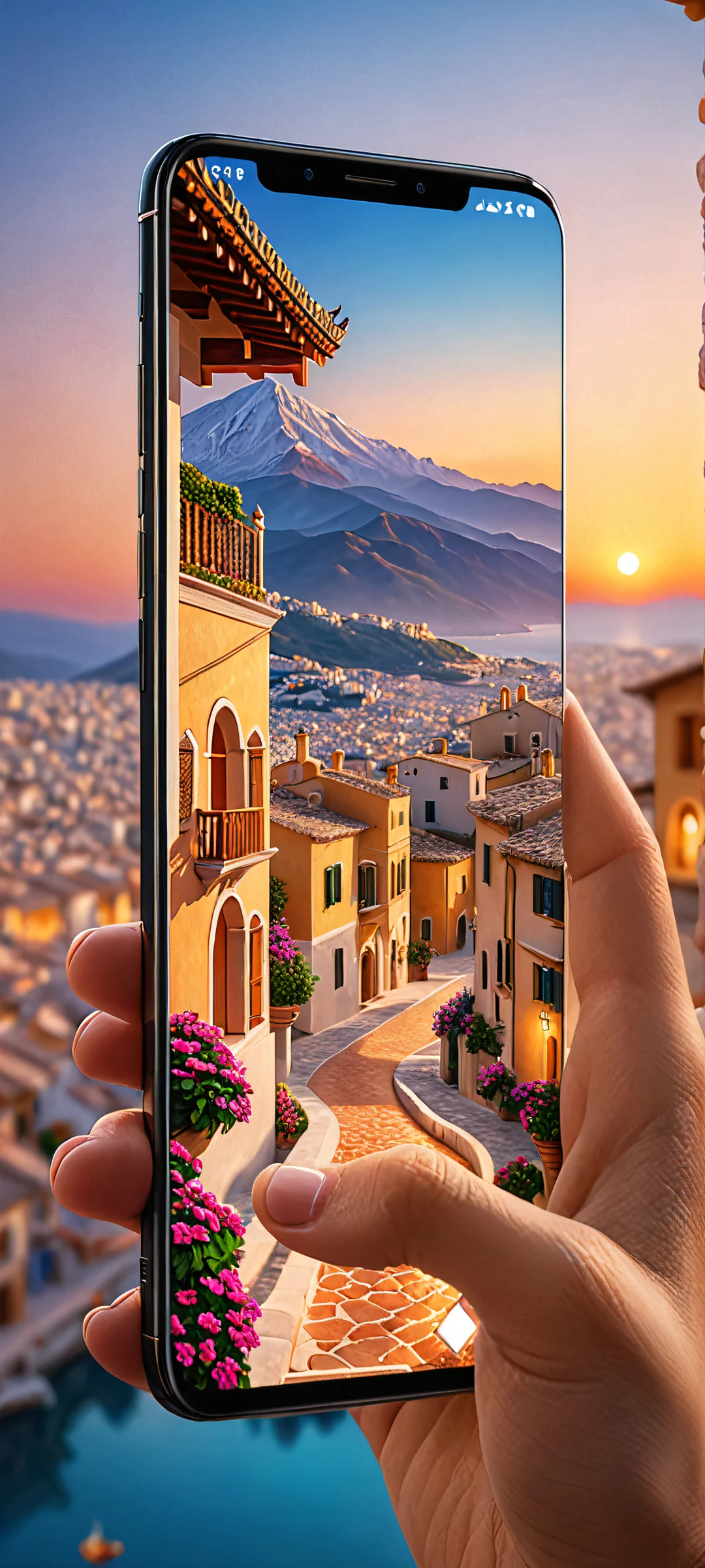 iPhone/Android background featuring a stunning masterpiece with depth of field, perfect for your mobile device's home screen.