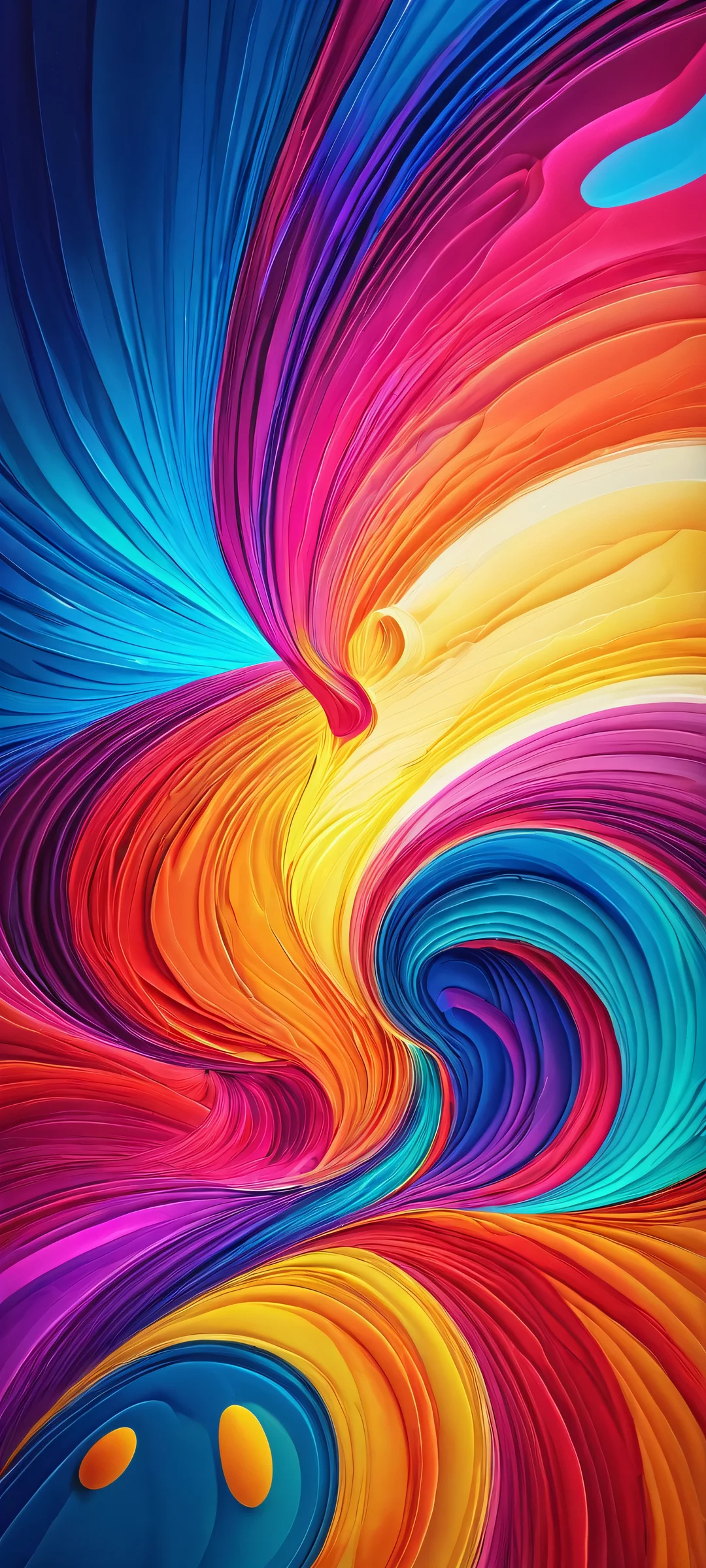 Escape to a world of vibrant colors and intricate patterns with this stunning semi-realistic masterpiece on your iPhone or Android home screen.