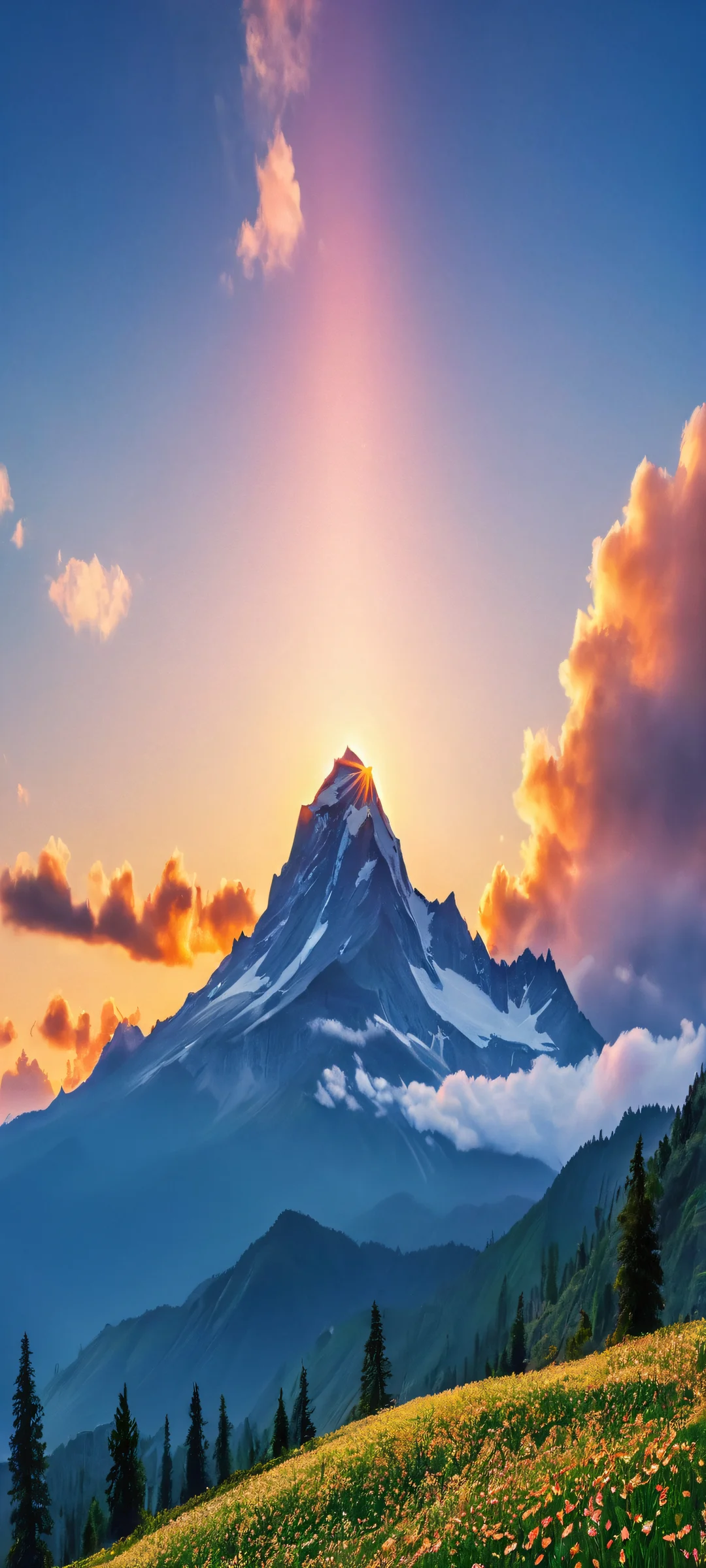 A stunning vertical mobile wallpaper featuring a masterpiece by unknown artist, perfect for iPhone and Android devices.