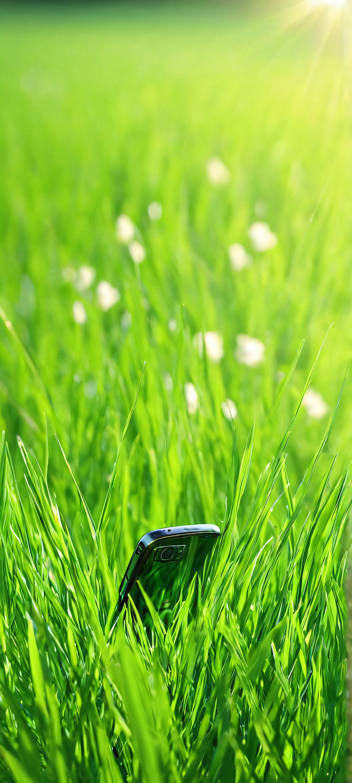 masterpiece serene green grass field scaled