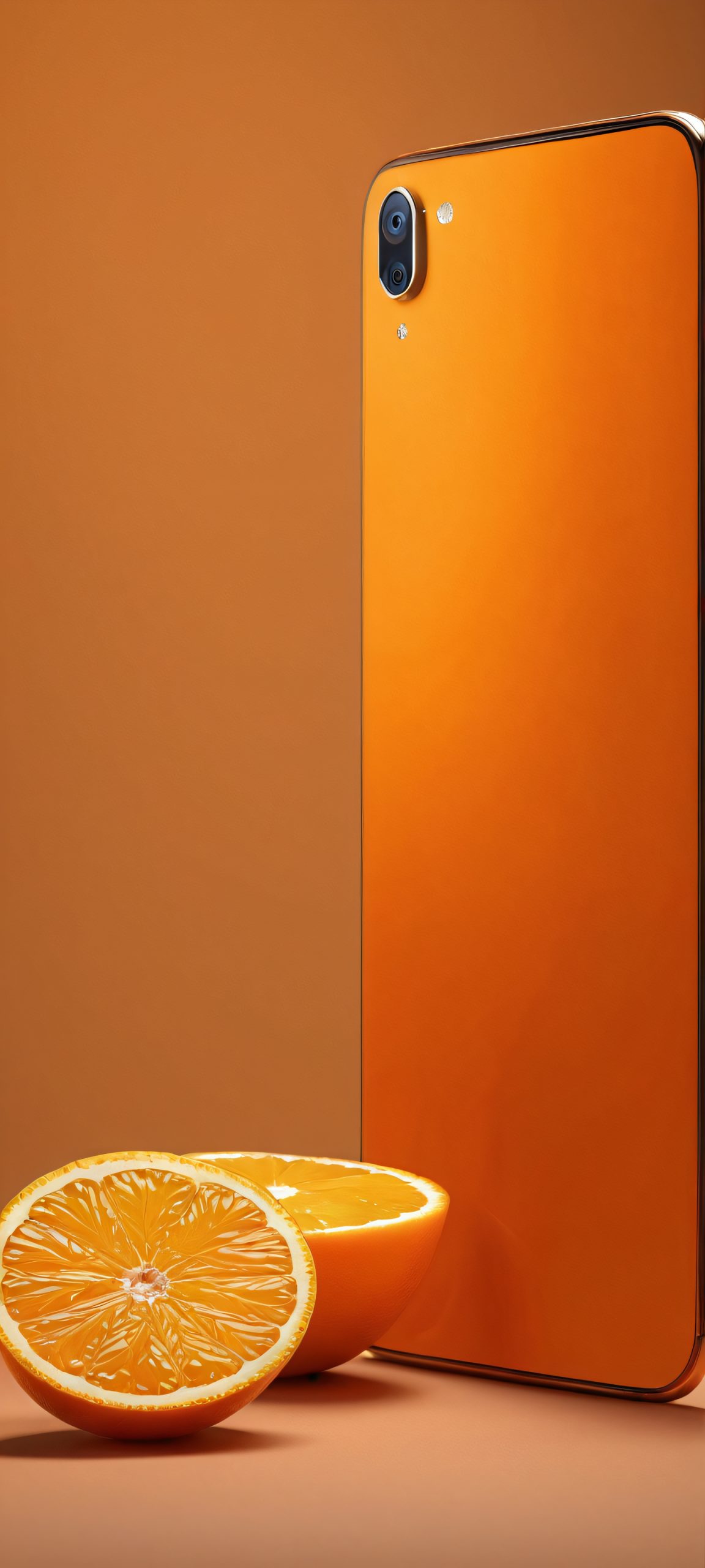 Masterpiece Softbox Textures QHD Smartphone Background iPhone and Android phone backgrounds featuring warm brown and golden orange softbox textures. Perfect for home screens.