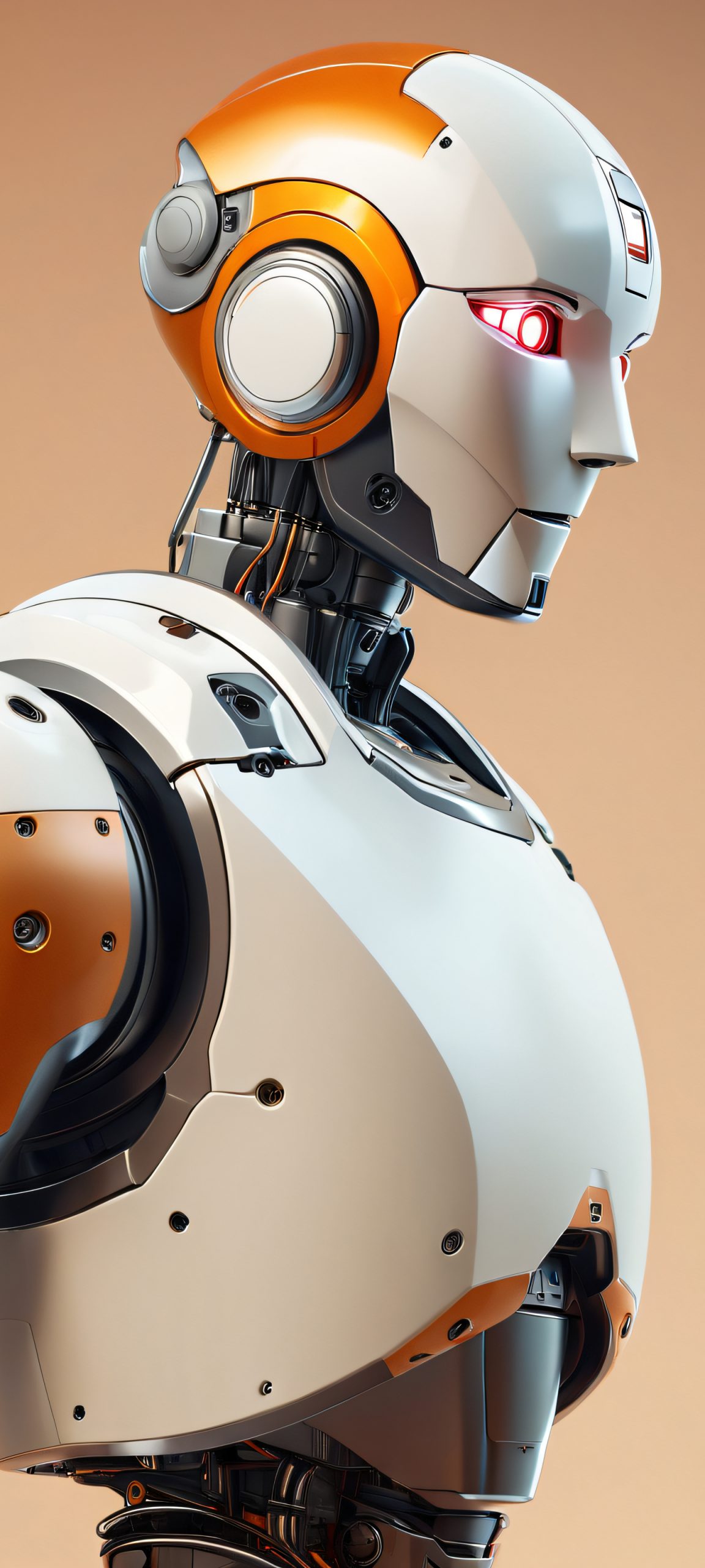 A stunning illustration of a robot in an indoor setting, perfectly optimized for iPhone and Android home screens.