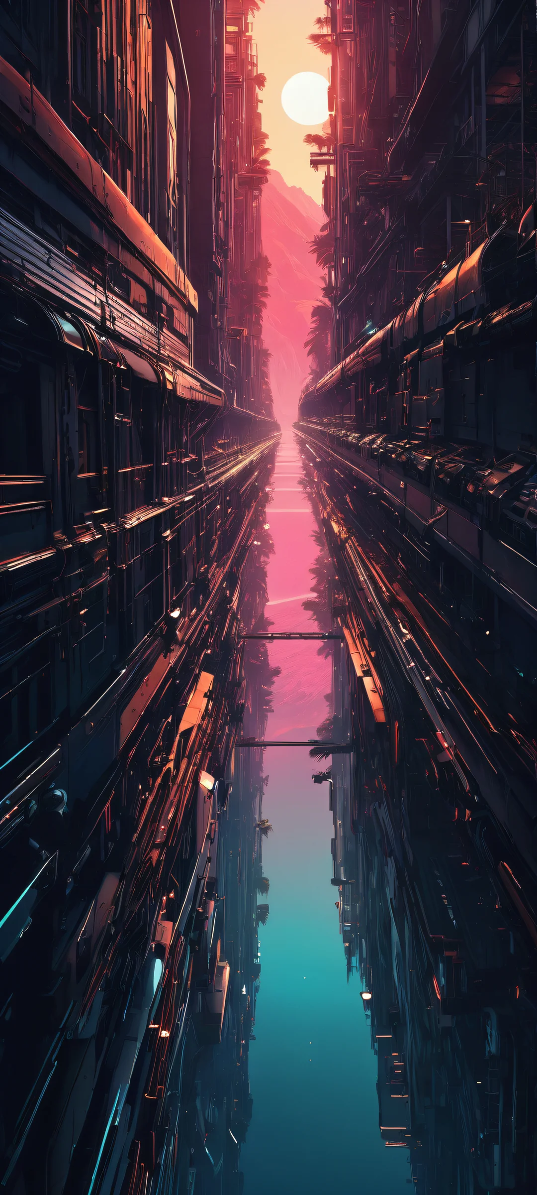 Sweeping chrome landscape on iPhone/Android - Perfectly optimized for home screen