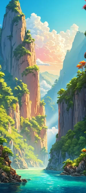 A stunning iPhone and Android wallpaper featuring a bold poster art illustration of a mysterious muse against a dark, starry night sky.