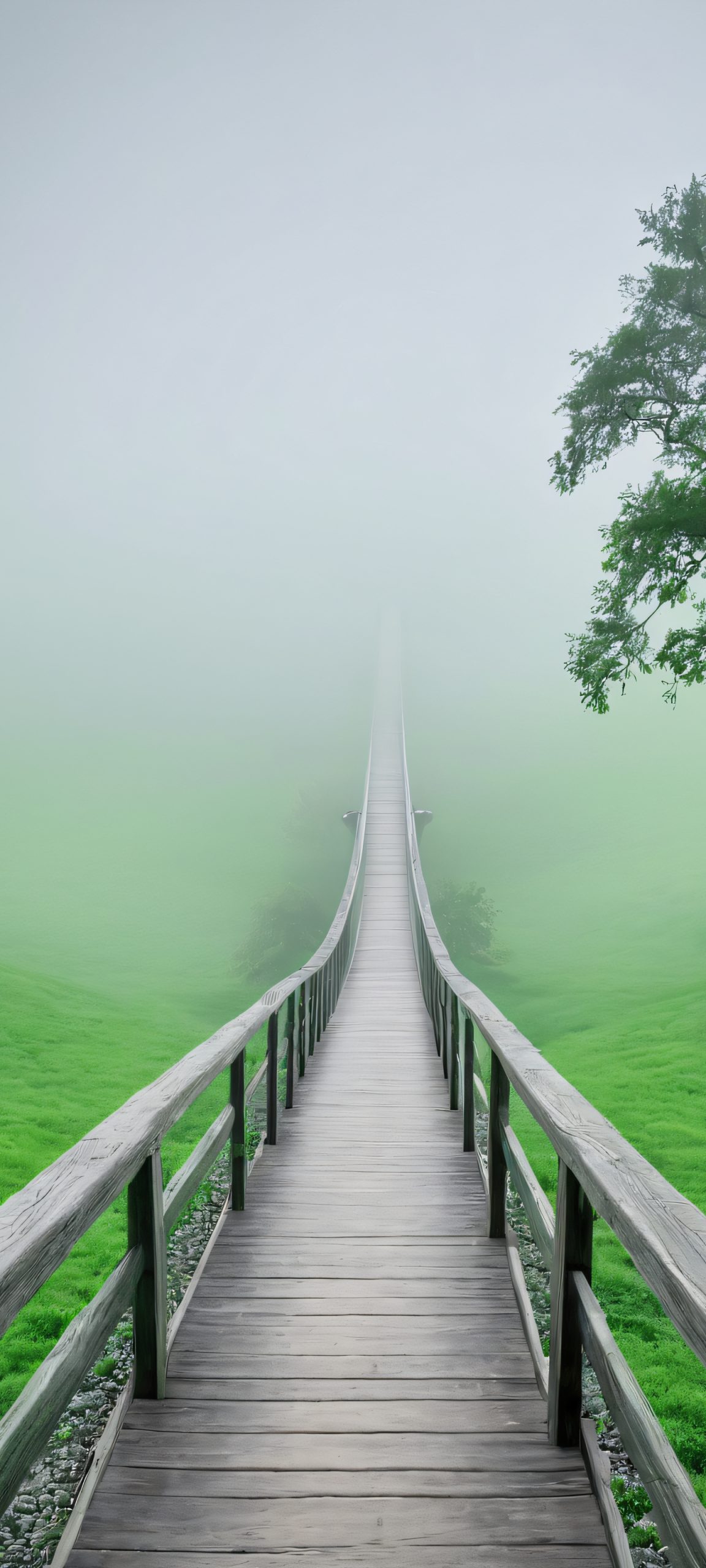 misty bridge at dawn scaled