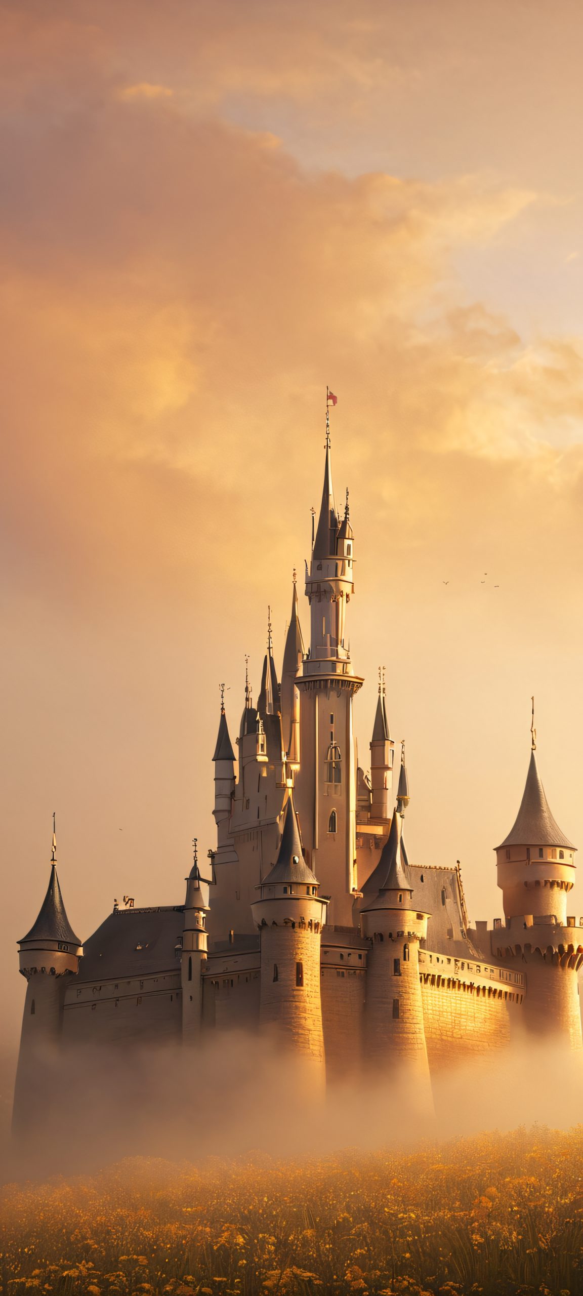 moody castle elegance wallpaper scaled