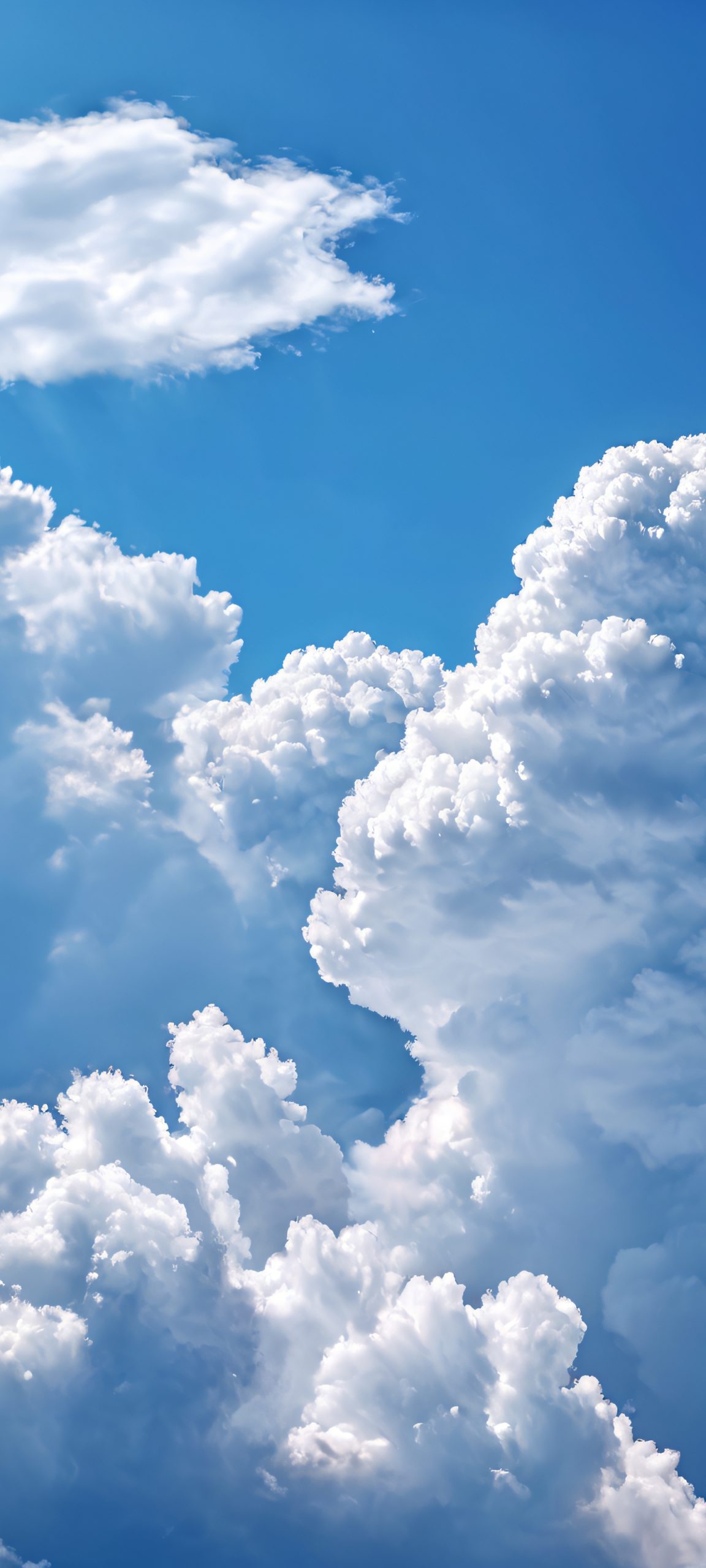 Moody Skies at Dusk 2K Mobile Background A serene cloud-filled sky on a moody day, perfect for your iPhone or Android phone