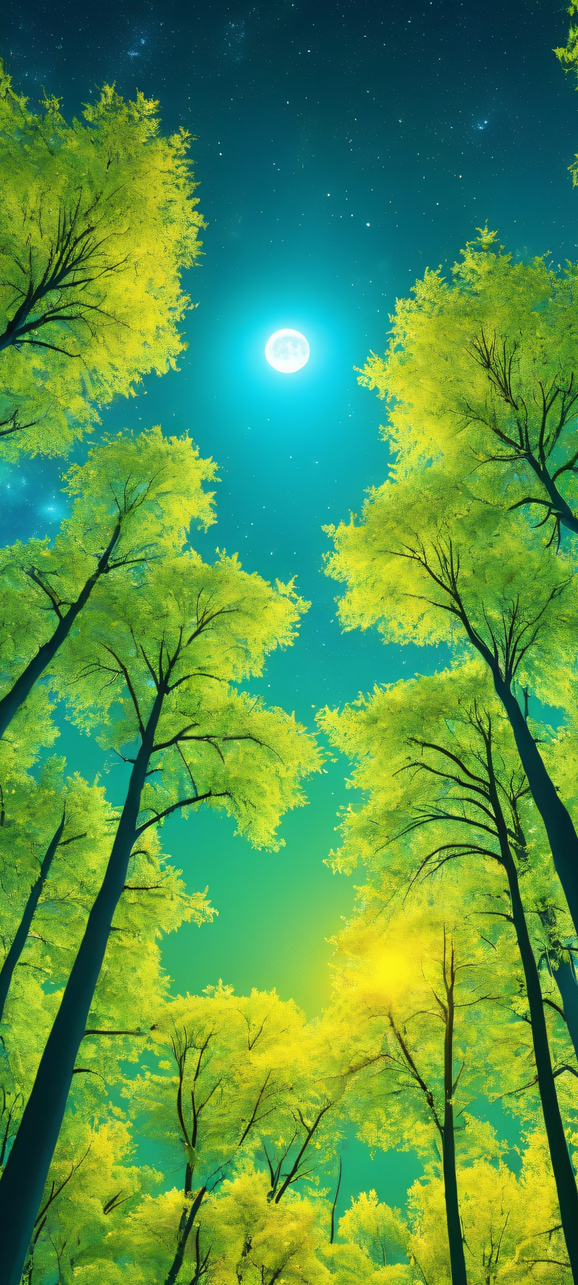 moonlit forest nightscape scaled