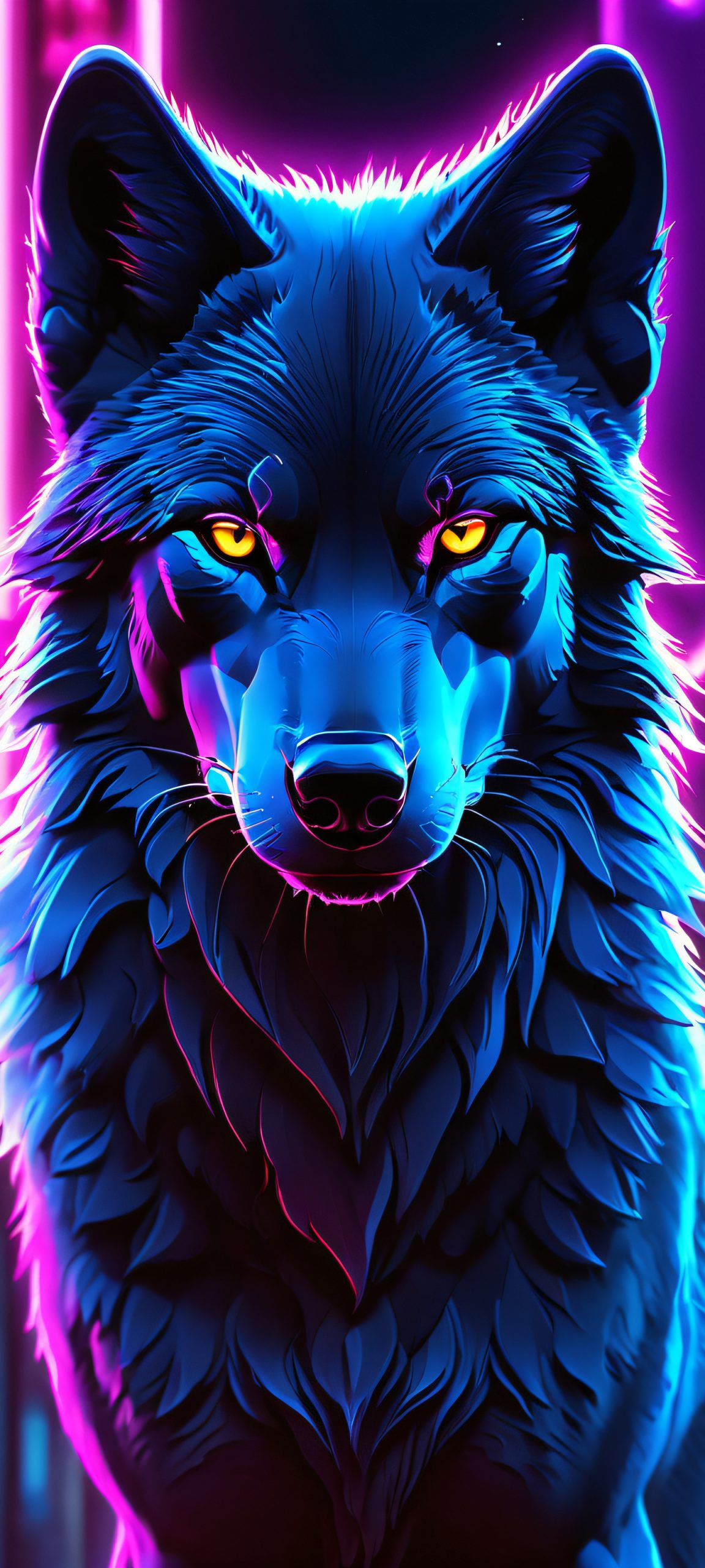 moonlit howl vertical mobile wallpaper scaled