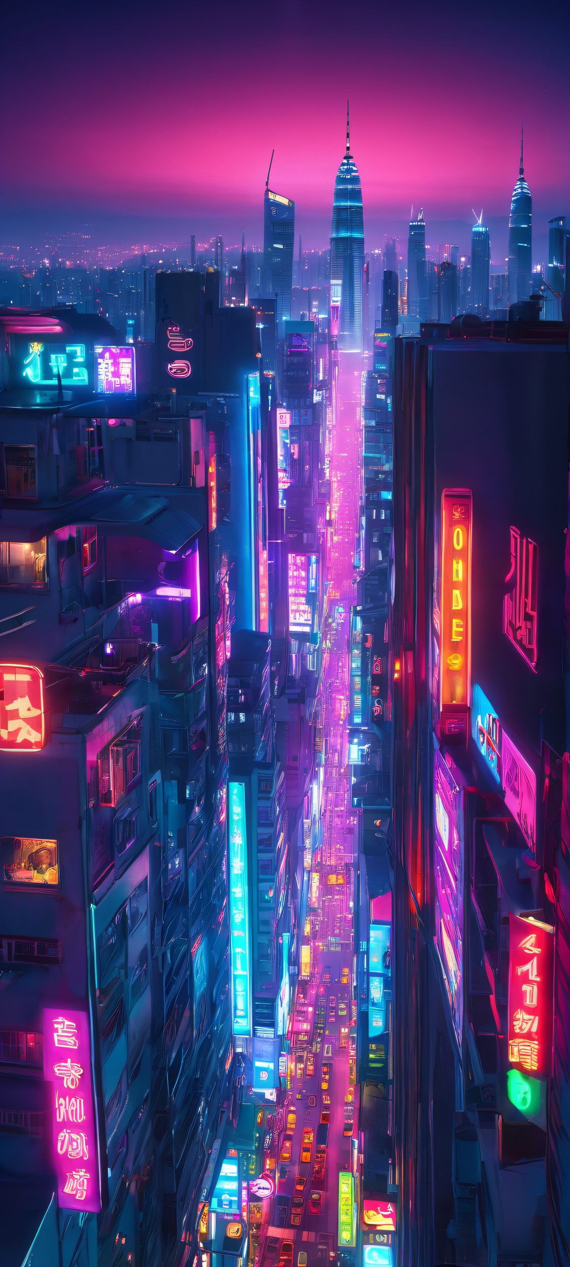 moonlit metropolis mobile wallpaper 3 scaled