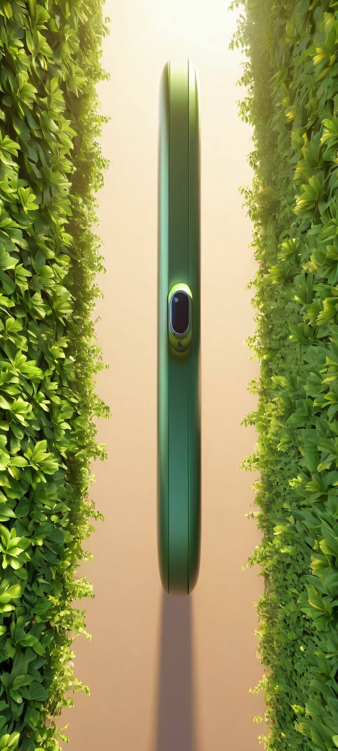 Beautiful morning scene with cycles in a brickyard, perfectly optimized for iPhone and Android devices.