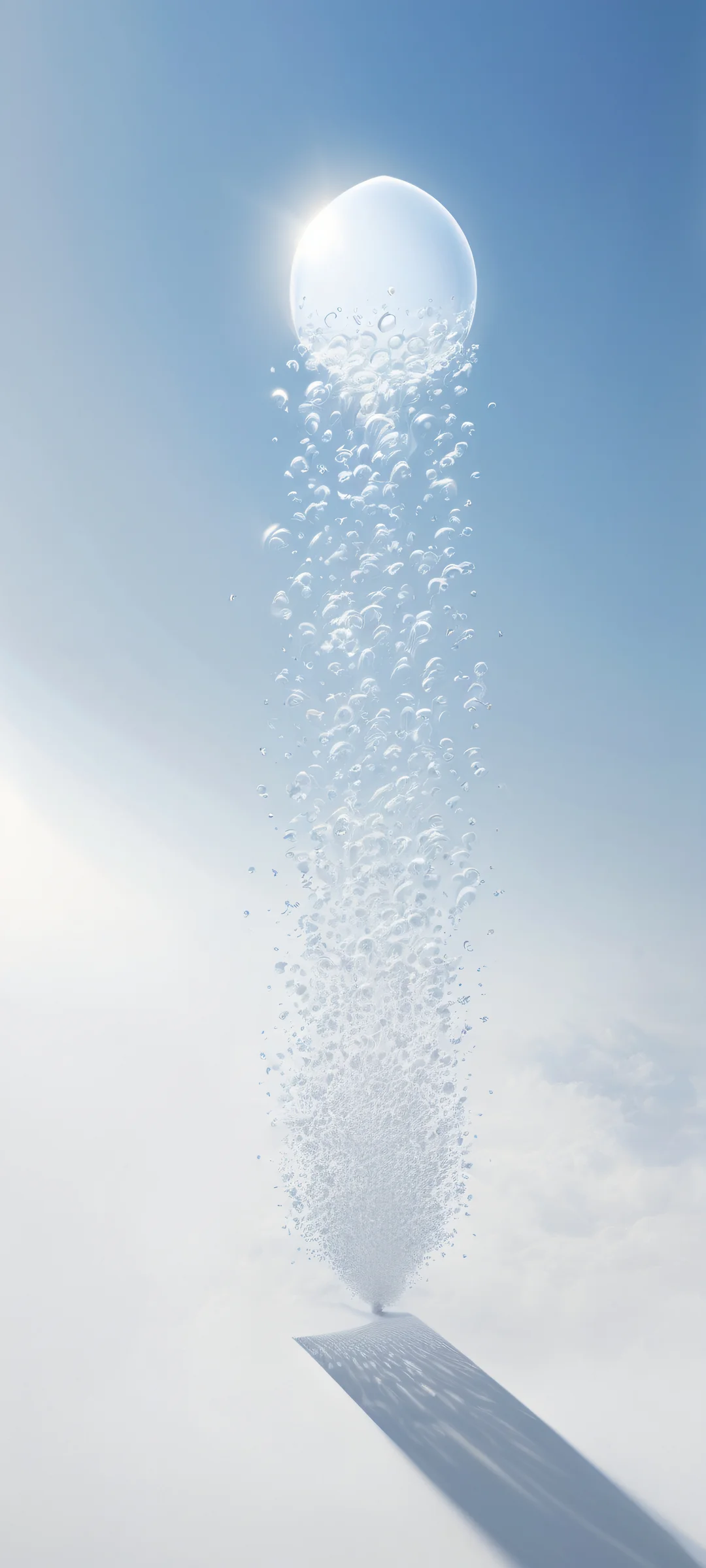 An inspirational iPhone/Android wallpaper featuring a motivational speech bubble with a friendly typo and radiant colors, perfect for your home screen.