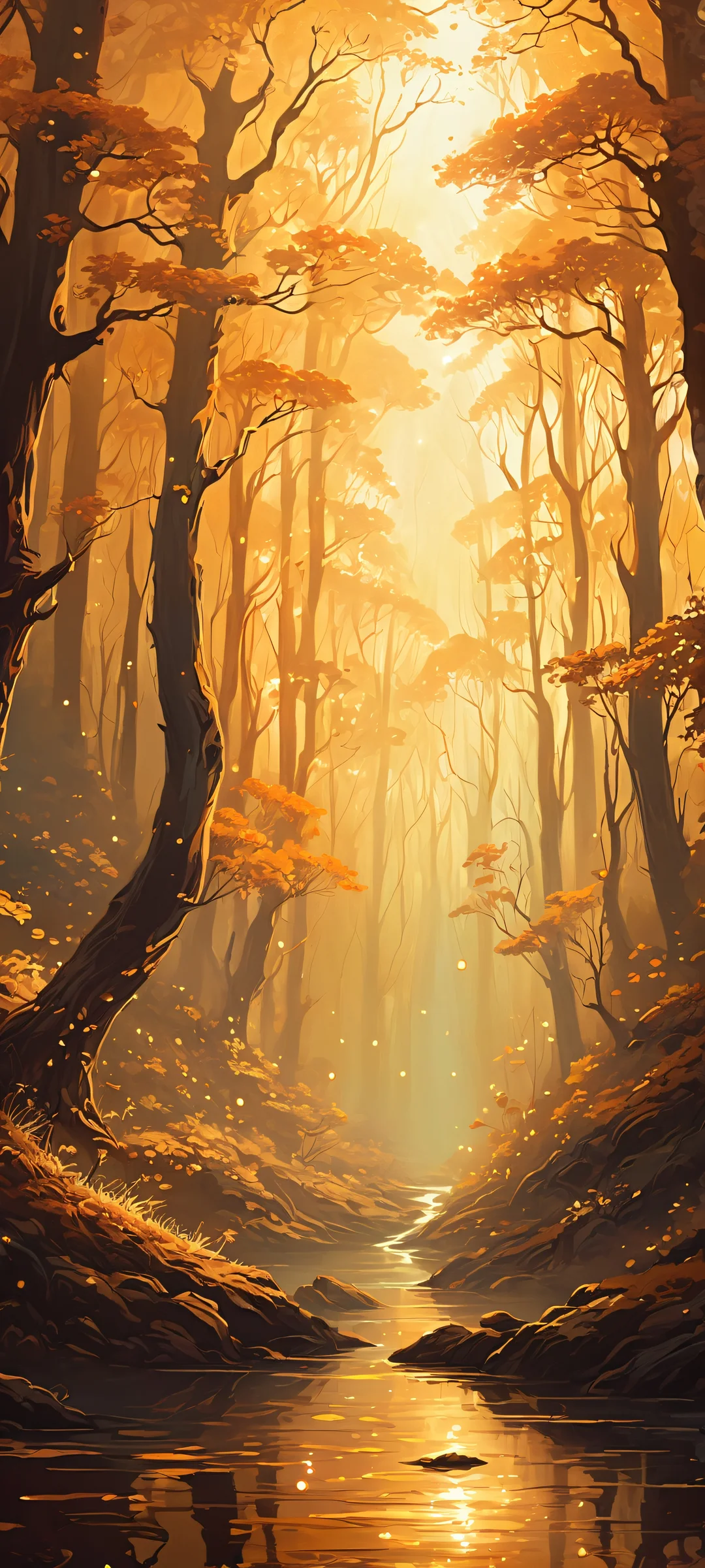 iPhone and Android users can add a touch of magic to their home screens with this enchanting mystical forest glowing wallpaper, perfect for daydreamers.