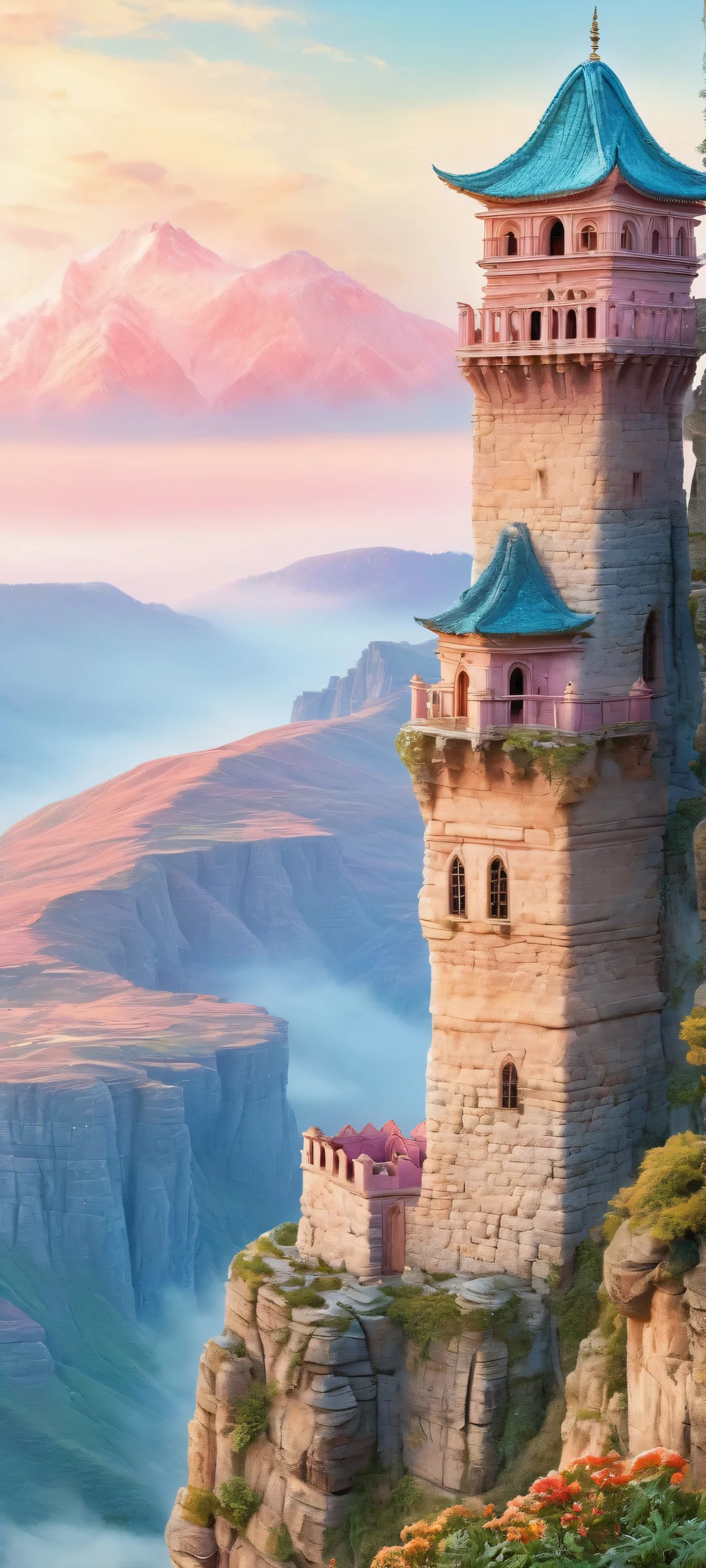 Mystical Kingdom 2K QHD Home Screen iPhone/Android mobile phone wallpaper featuring a mystical kingdom with ancient stones and architecture. Perfect for iPhone, Samsung Galaxy, and Android home screens.