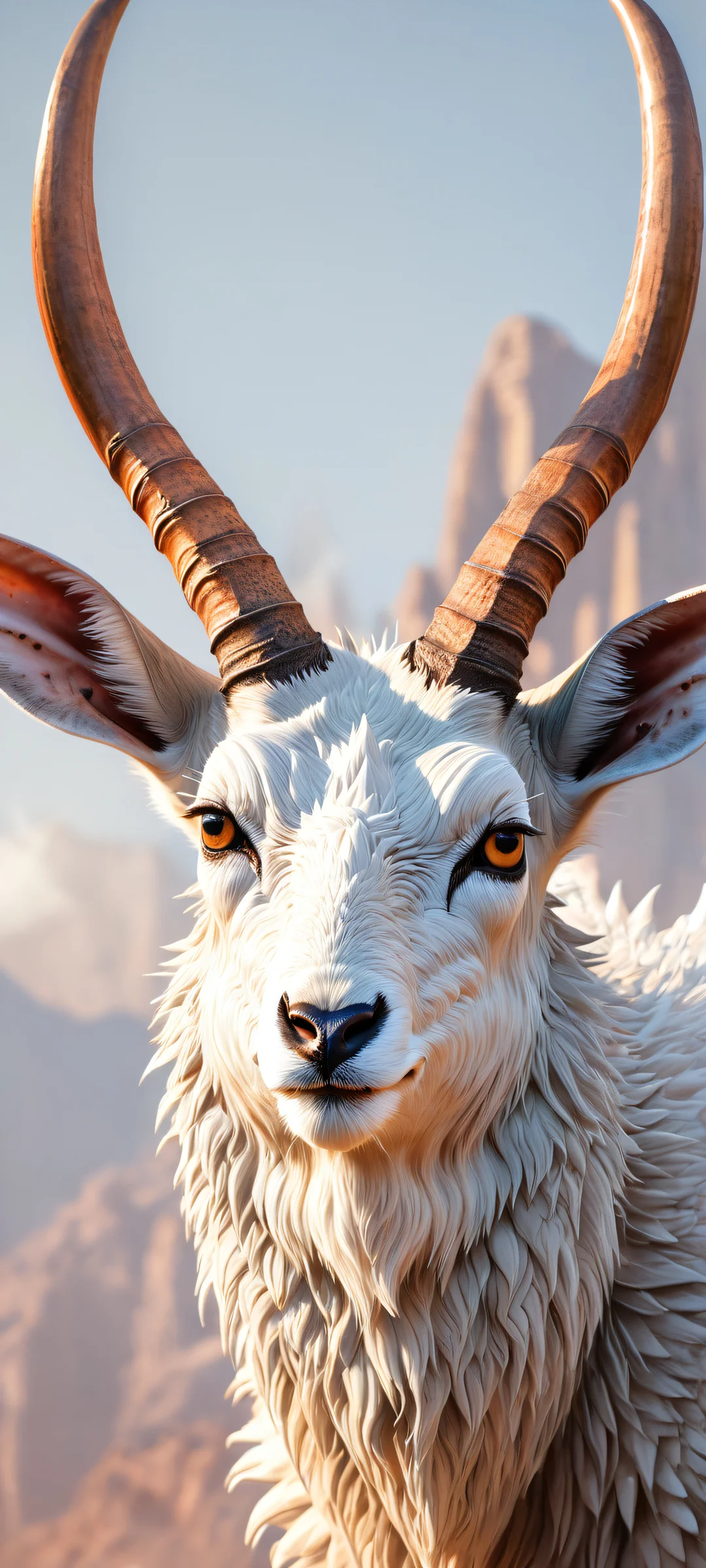 A mystifying creature gazing directly at the viewer. Perfect for iPhone/Android home screens.