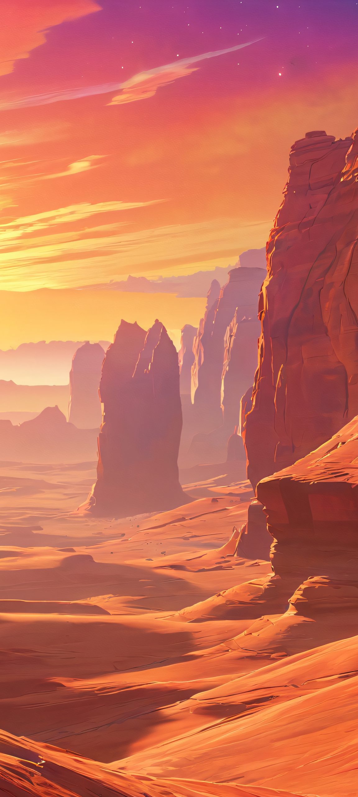 nebula cliffside dawn scaled