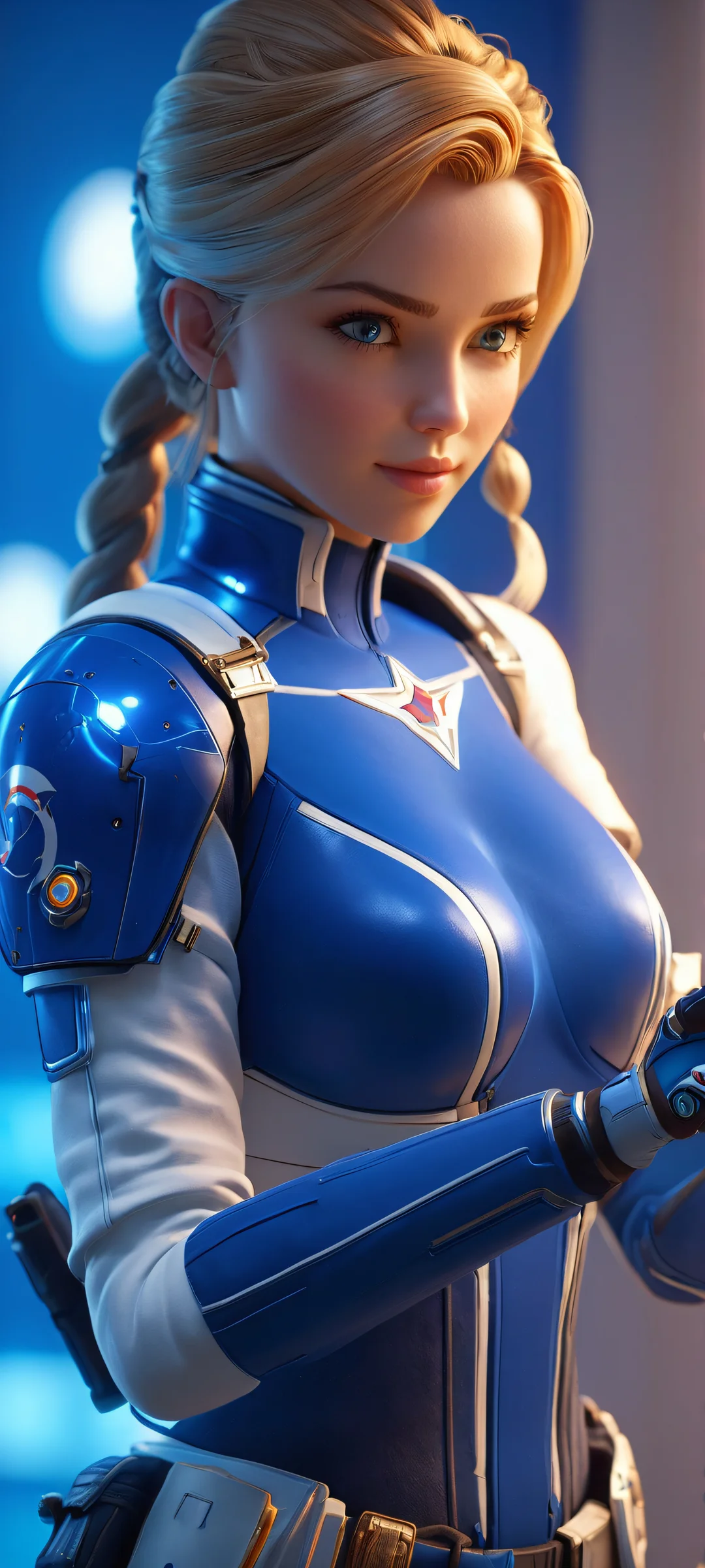 iPhone and Android users will love this stunning cyberpunk wallpaper featuring vibrant blue lights and video game characters. Perfectly optimized for 2K QHD resolution on iPhone, Samsung Galaxy, and Android home screens.