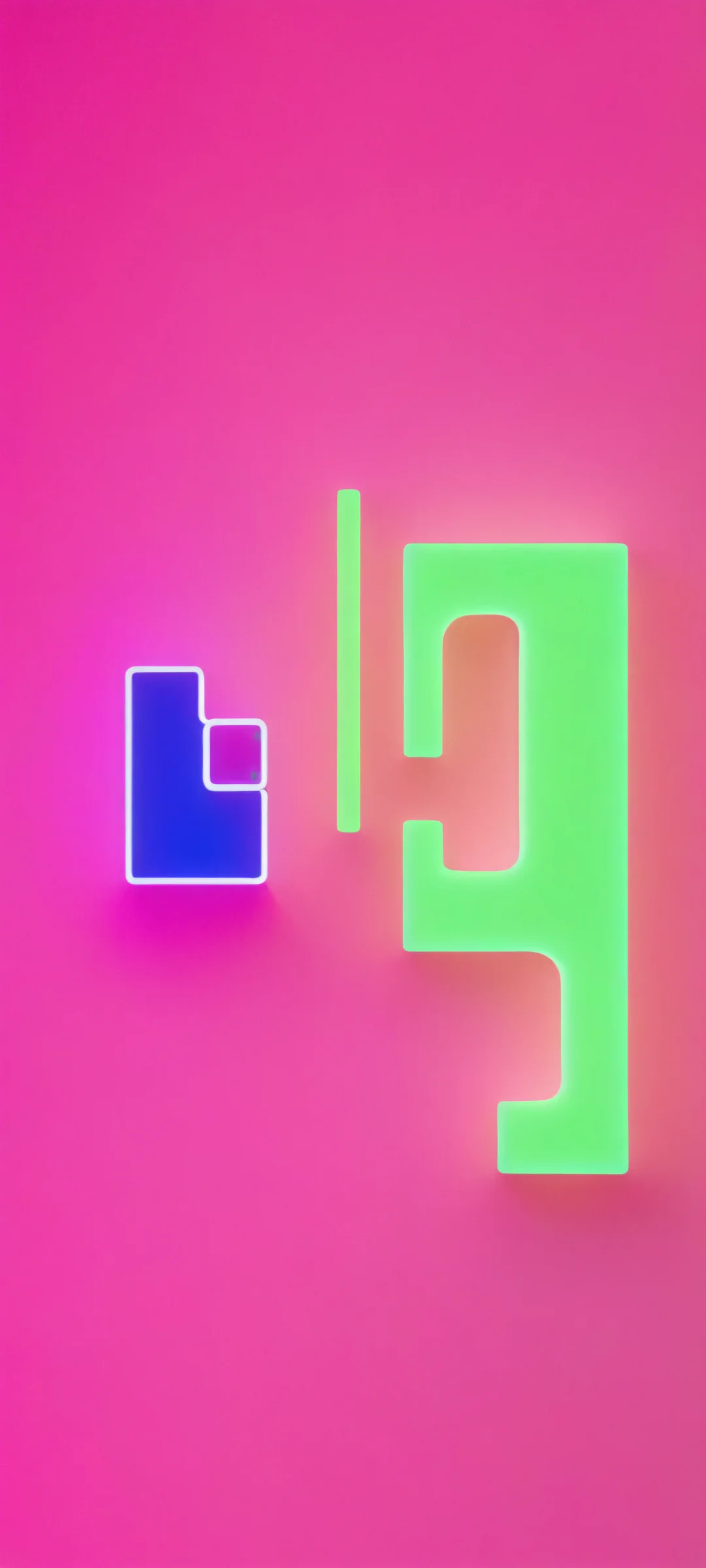 Explore the vibrant cityscape with neon lights reflecting off iPhone/Android screens