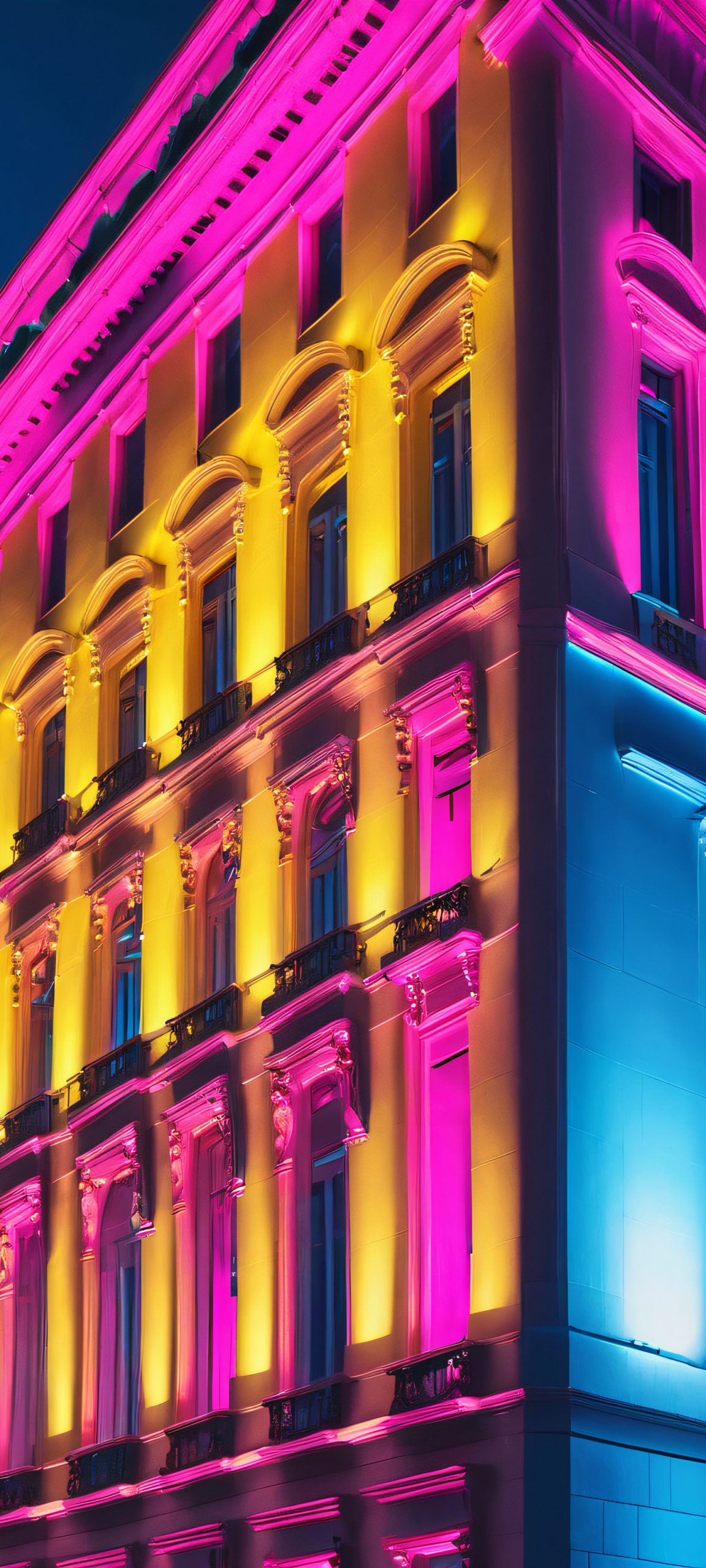 neon nightscape mobile wallpaper 4 scaled