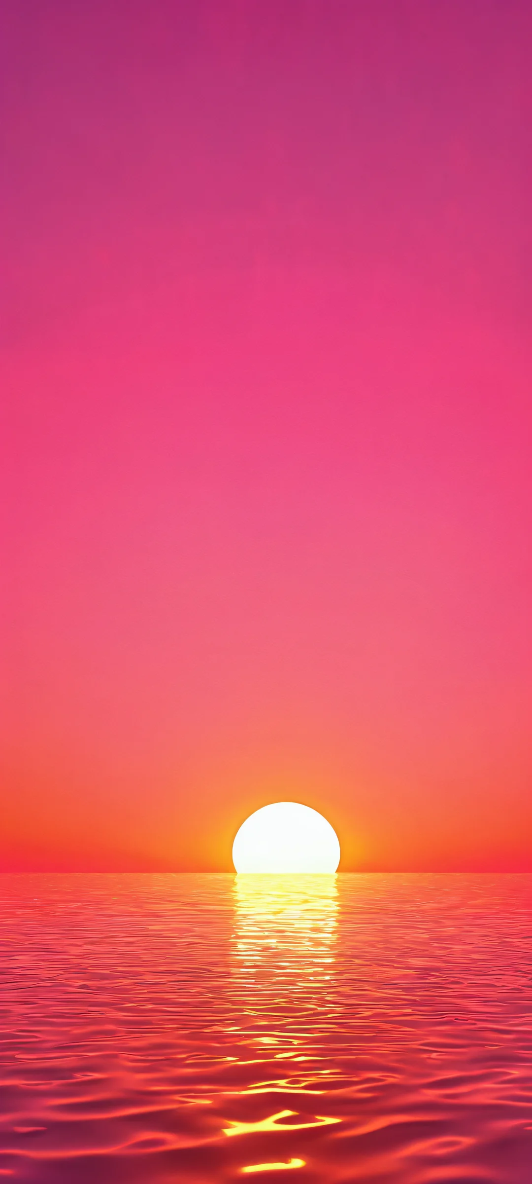 Immerse yourself in this stunning iPhone and Android mobile wallpaper featuring a breathtaking sunset on a reflective wet grid. Perfectly optimized for your smartphone's home screen.