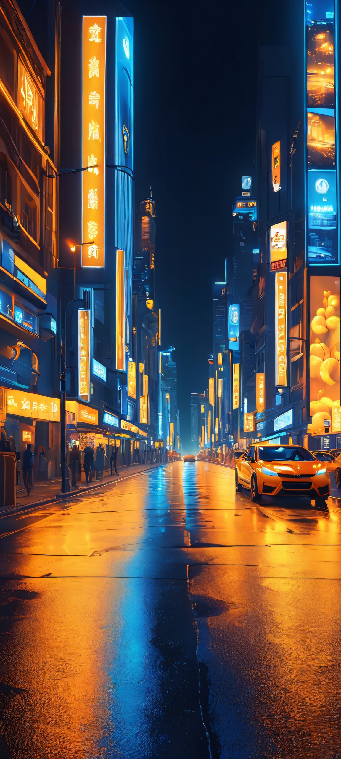 night city glow scaled