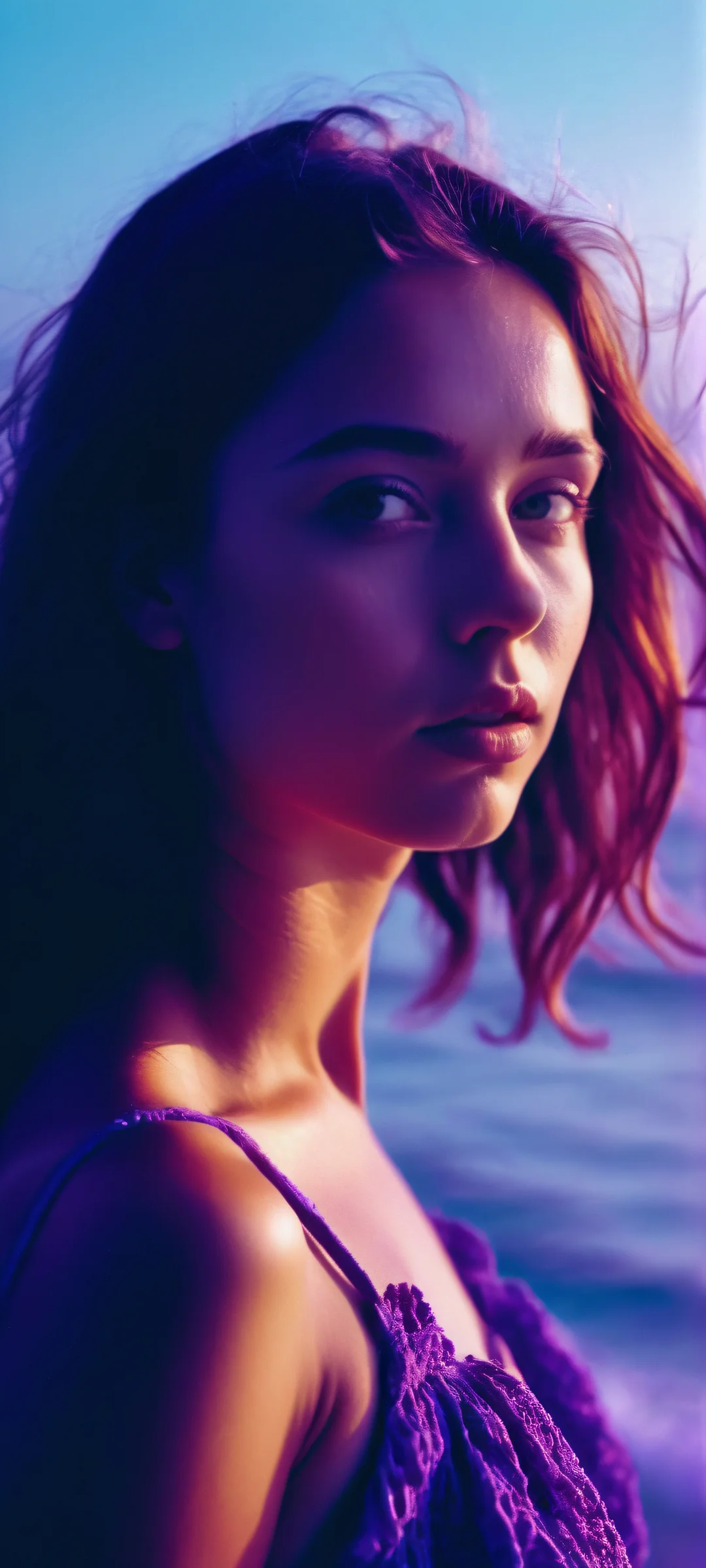 Ethereal Oceanic Moment iPhone & Samsung QHD Wallpaper Breathtaking oceanic scene featuring a girl amidst a cinematic masterpiece, perfectly optimized for iPhone and Android home screens.