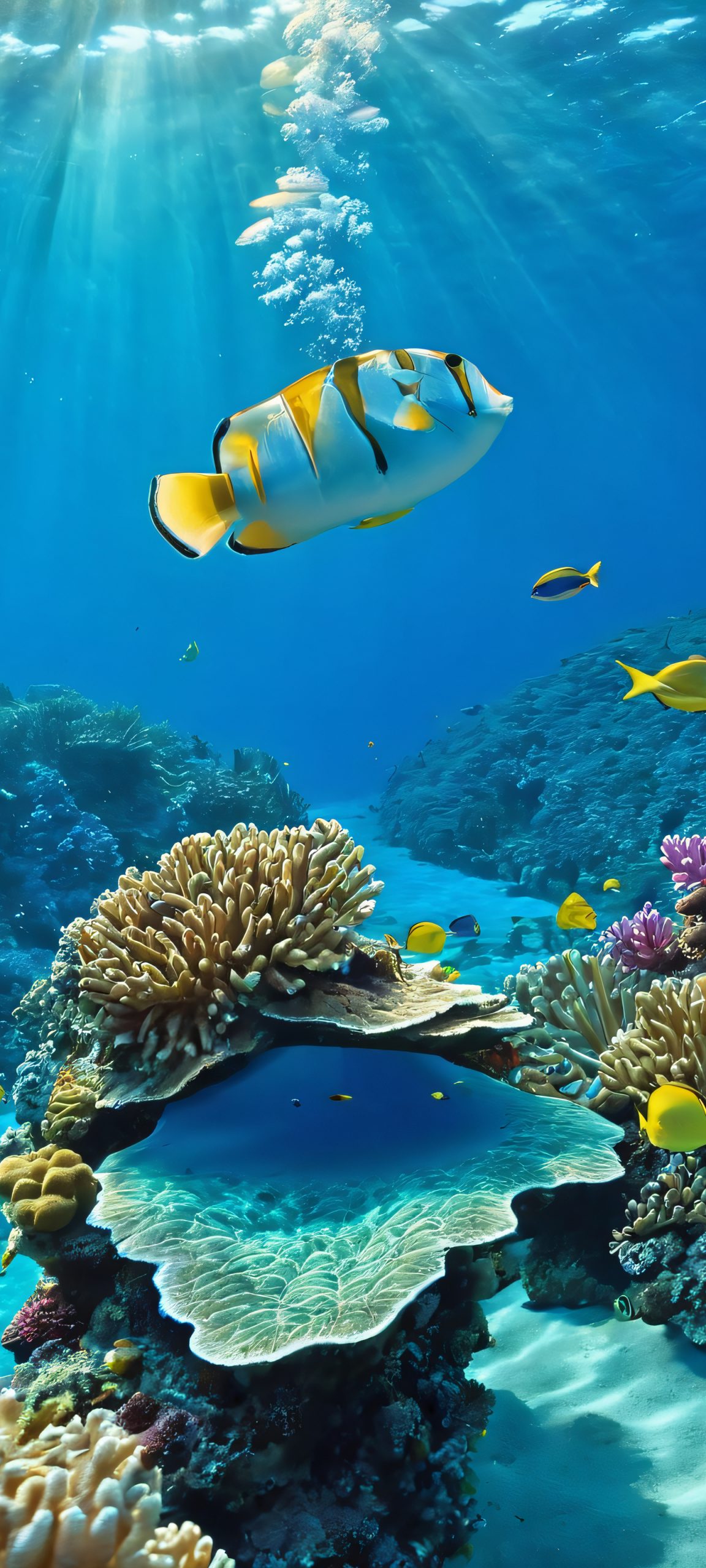 A stunning underwater crest design for iPhone and Android devices