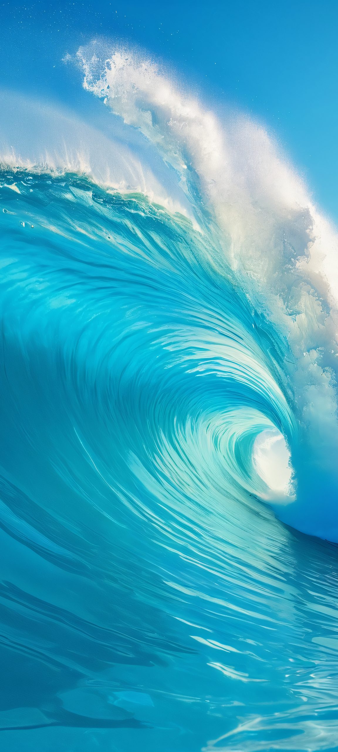 Underwater waves and blues on iPhone and Android