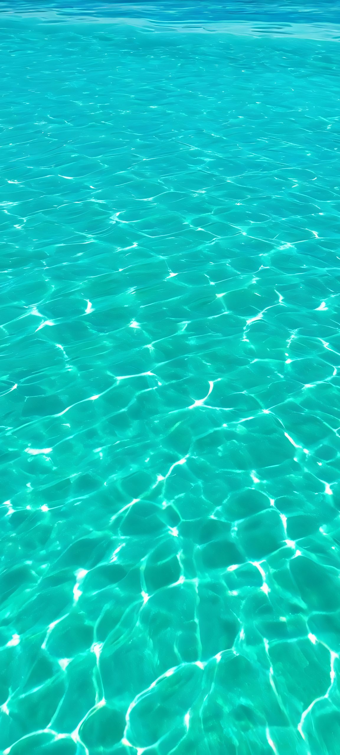 Beautifully lit beach scene with soft blues and greens, perfectly suited for iPhone and Android home screens