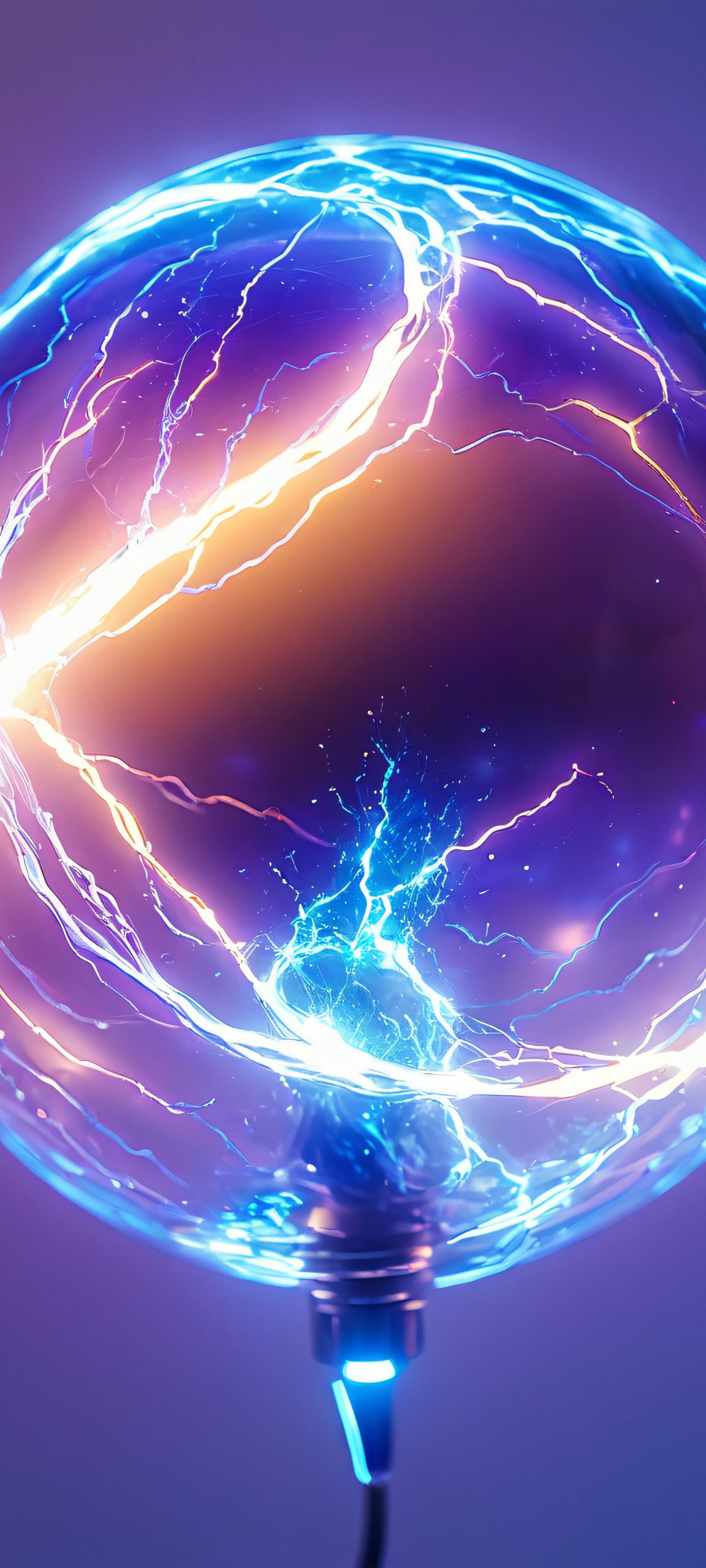 plasma orb electricity macro wallpaper scaled