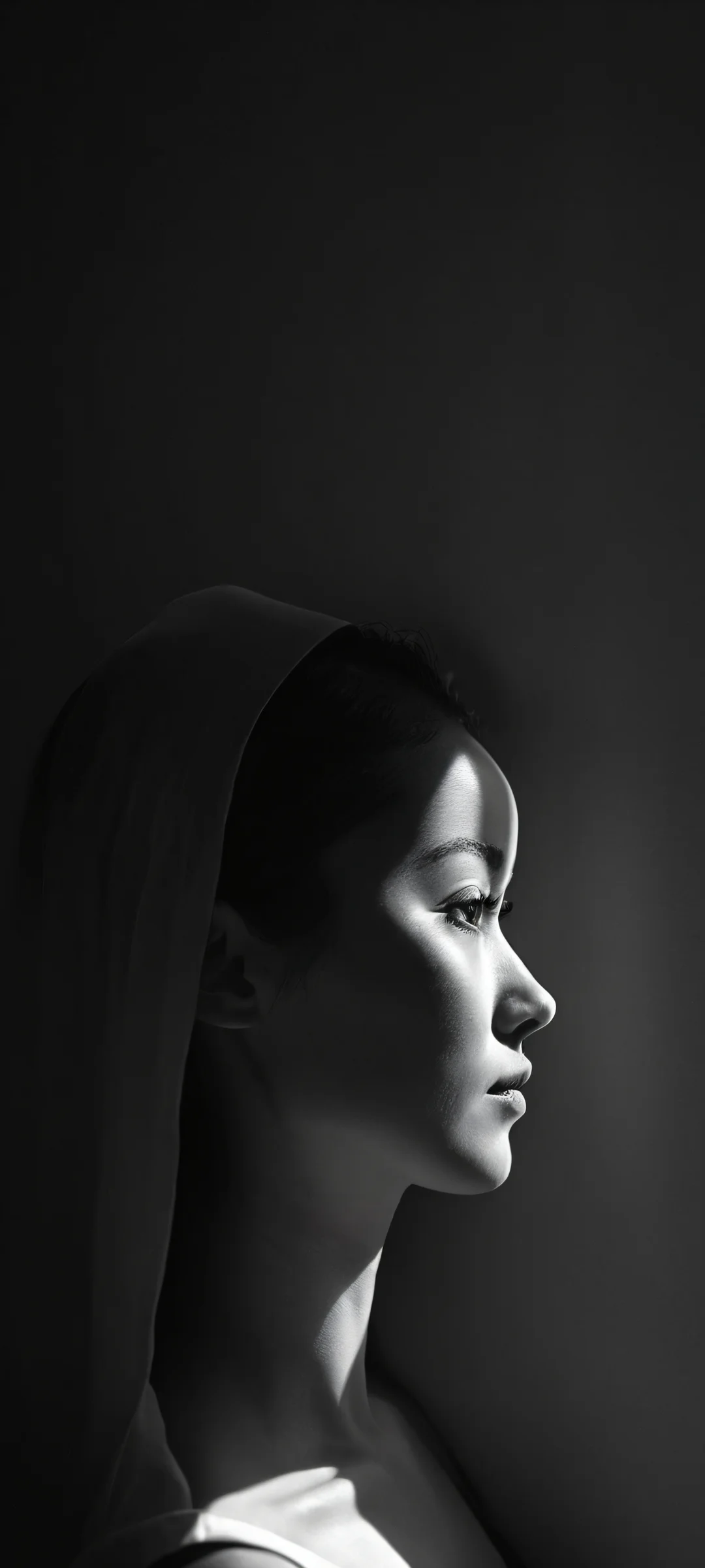 iPhone/Android mobile phone wallpaper featuring stunning portraits set against a dark and sentimental backdrop.