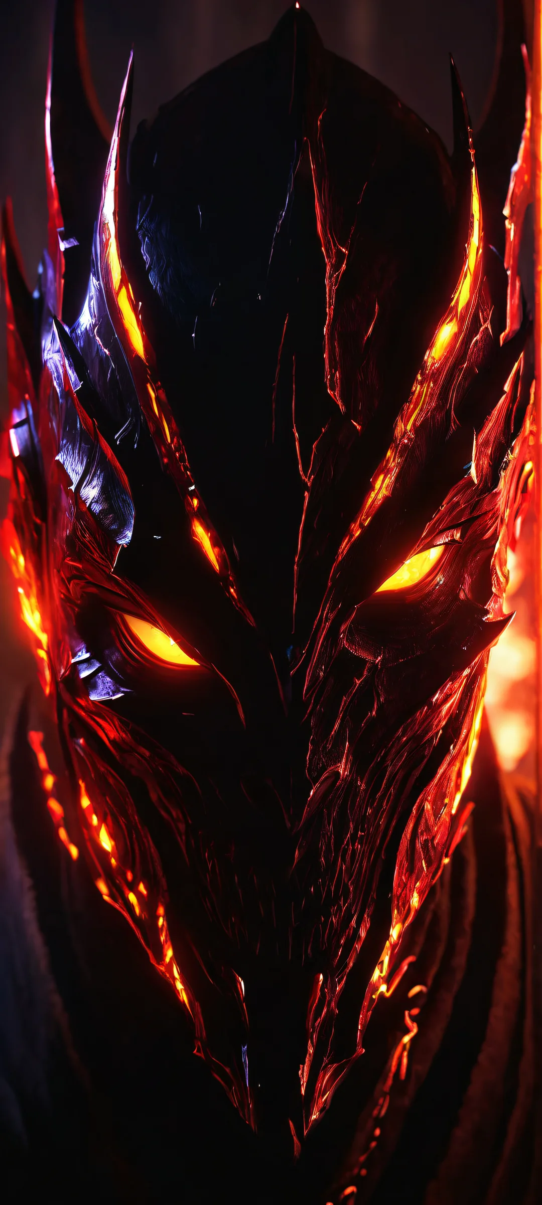 A stunning vertical mobile wallpaper featuring a Rage Aura Berserker with shiny skin and dark fantasy details, perfect for iPhone and Android home screens.