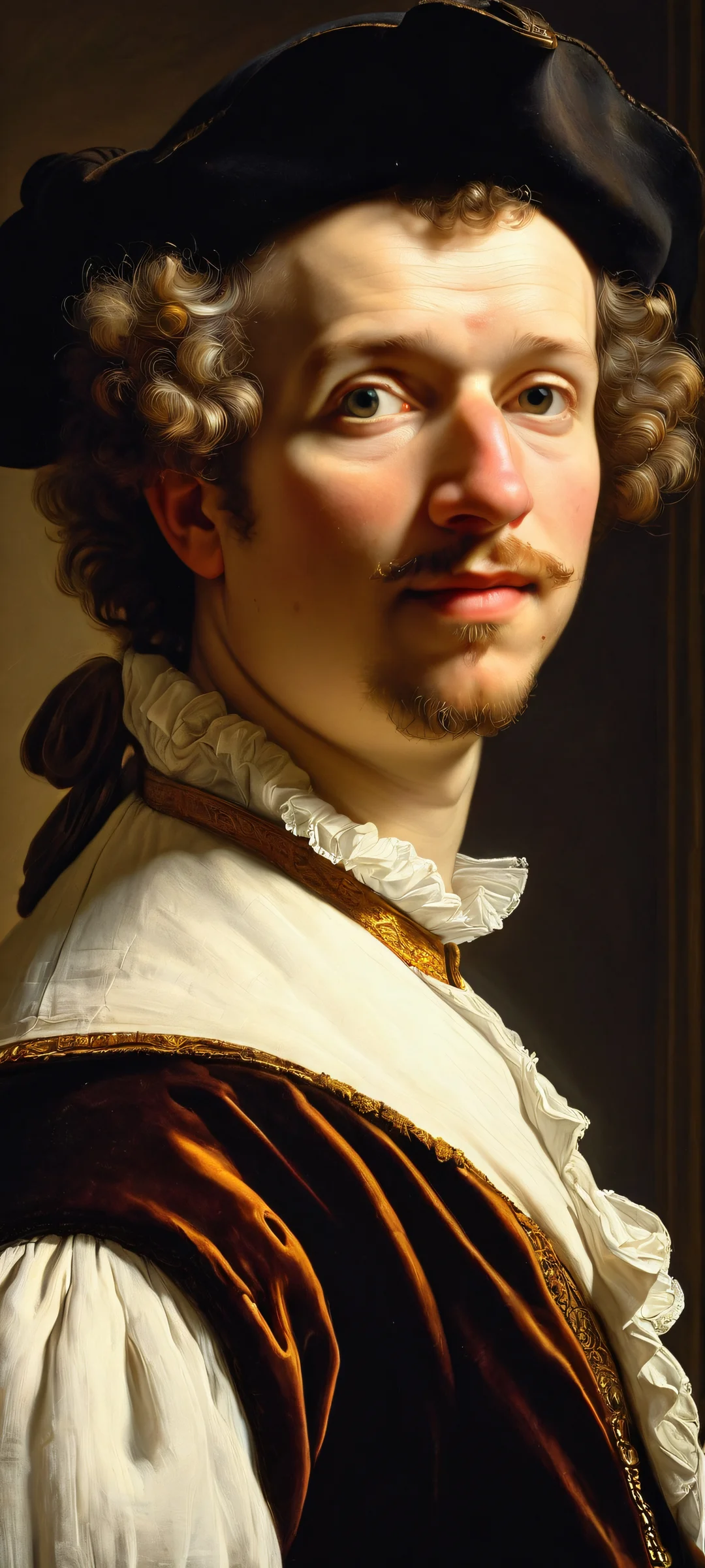 A stunning vertical mobile wallpaper featuring Rembrandt's artwork, perfectly optimized for iPhone and Android devices.