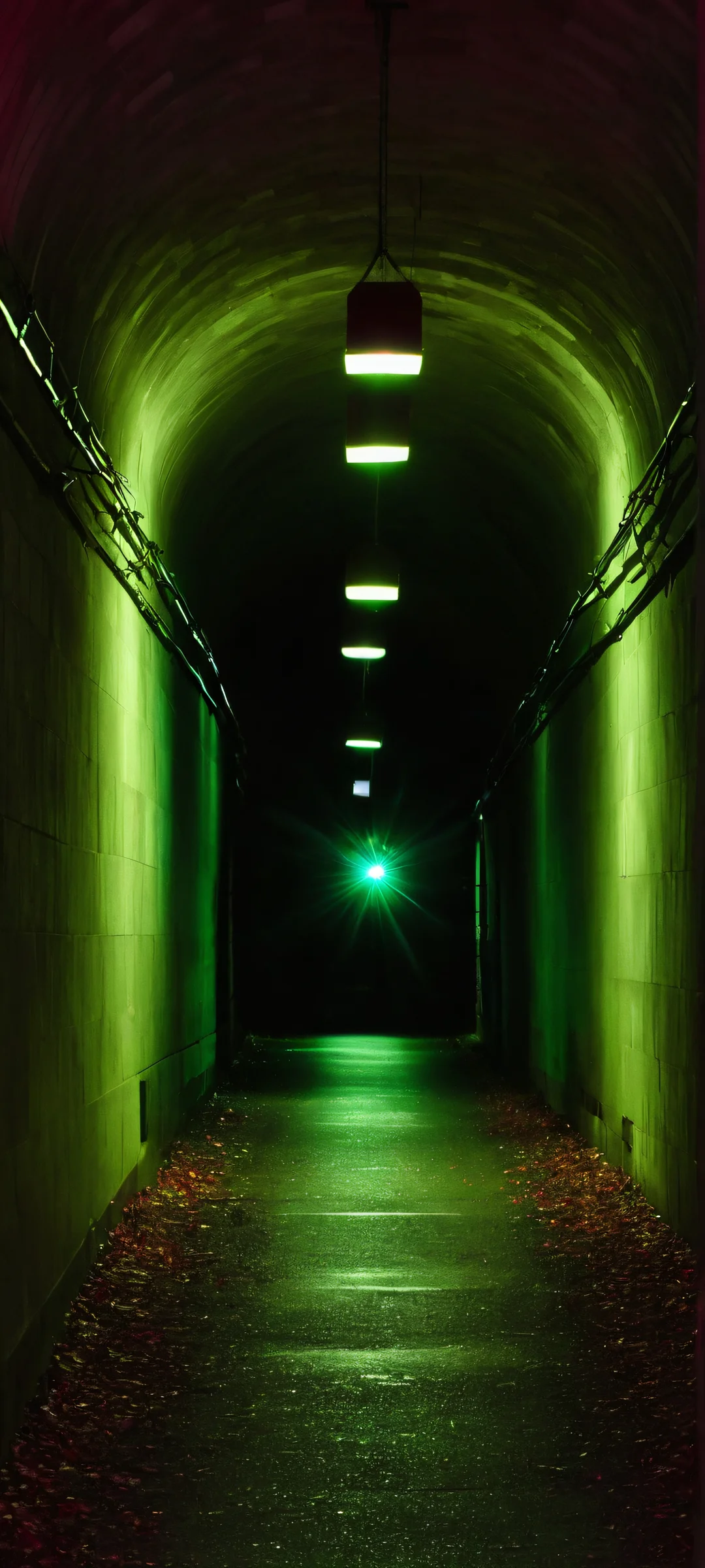 Neon-lit spotlights pierce the darkness of a rival's lair, perfectly optimized for iPhone and Android home screens.