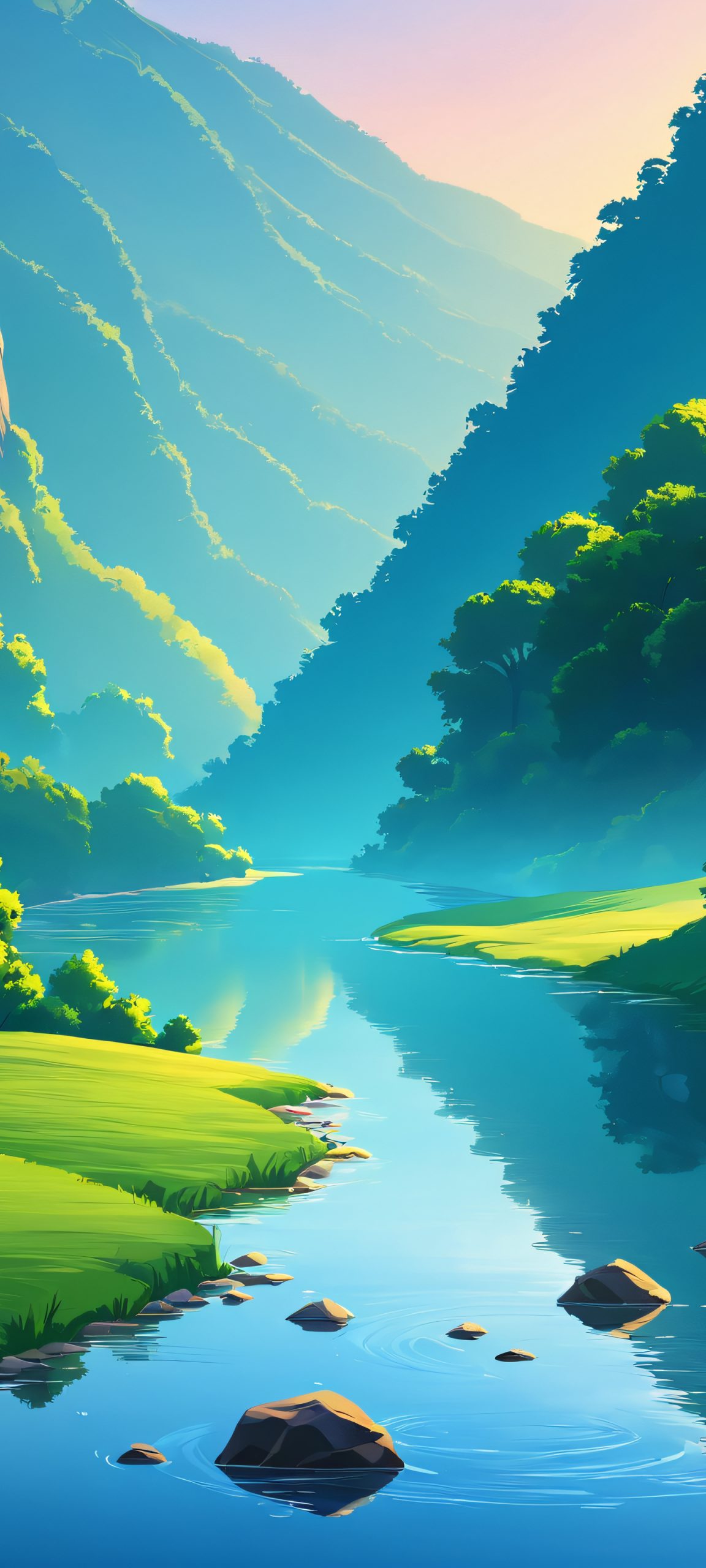 Soothing River View on iPhone/Android